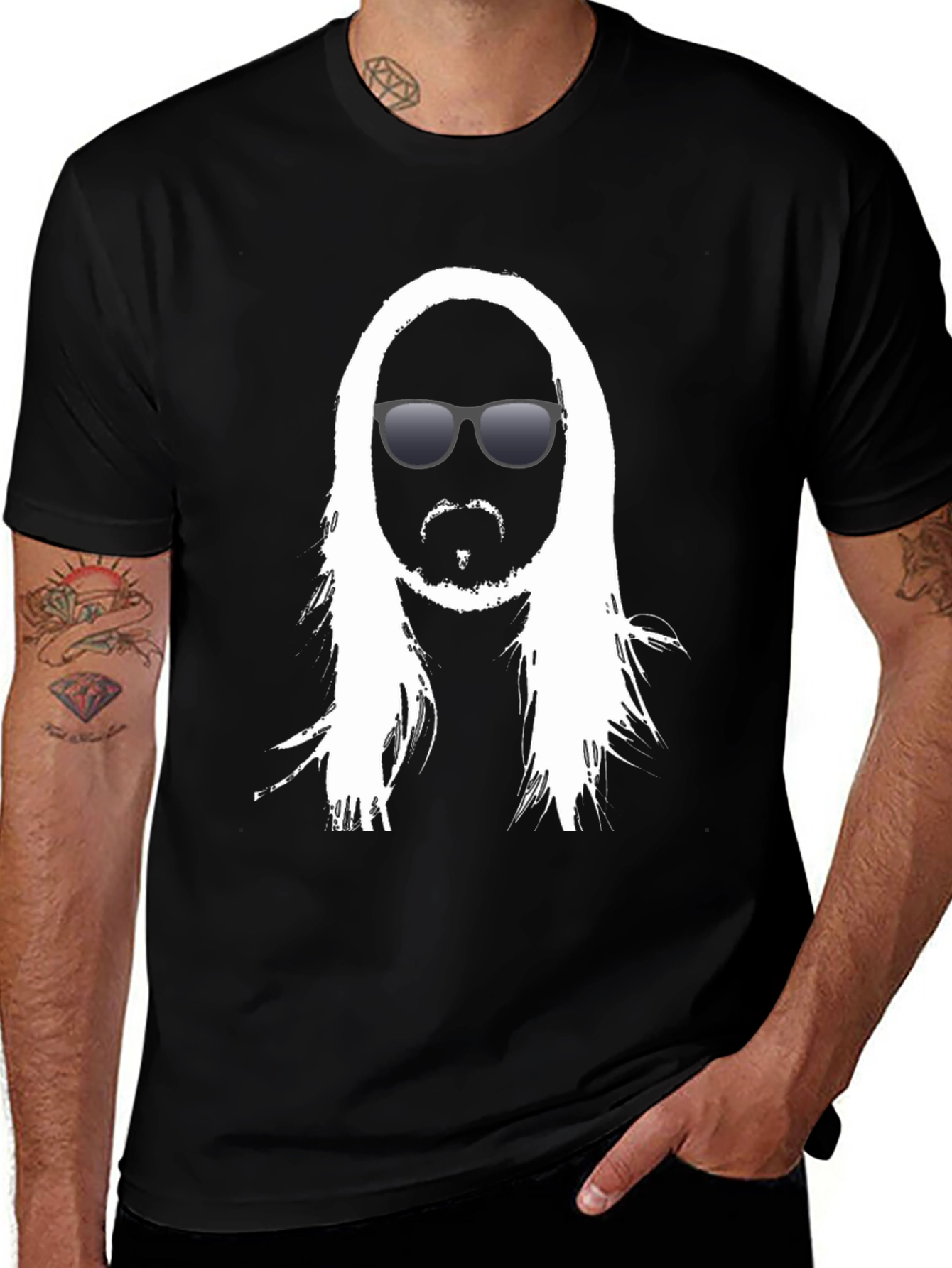 Cool Dude Tee - Black Graphic Print Shirt