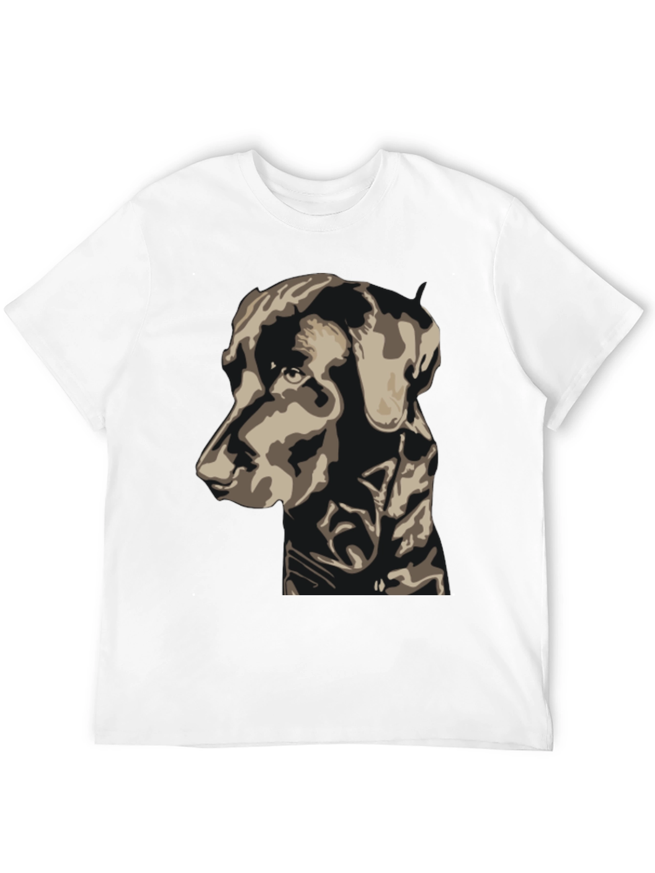 Dog Graphic Print Tee - Black