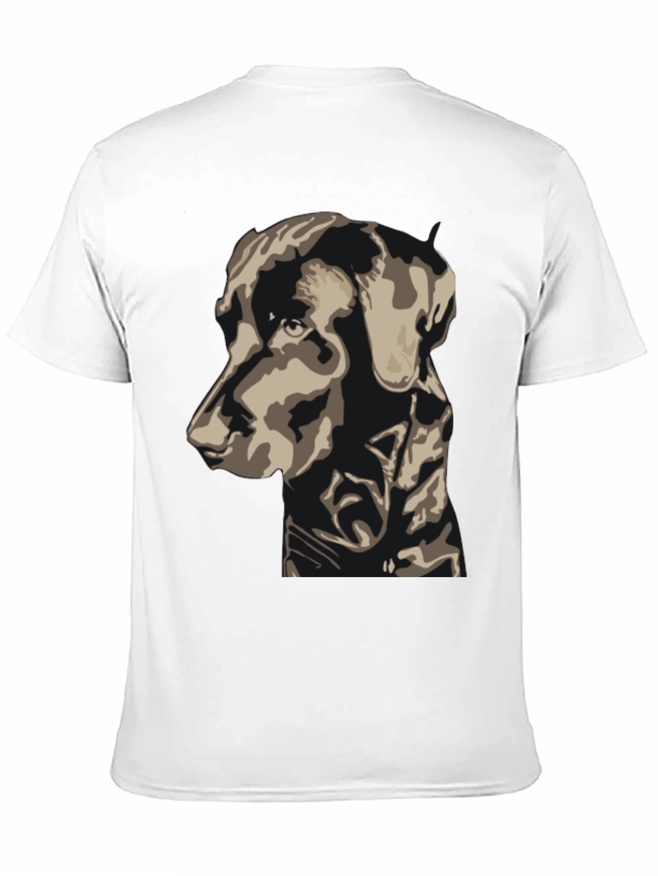 Dog Graphic Print Tee - Black