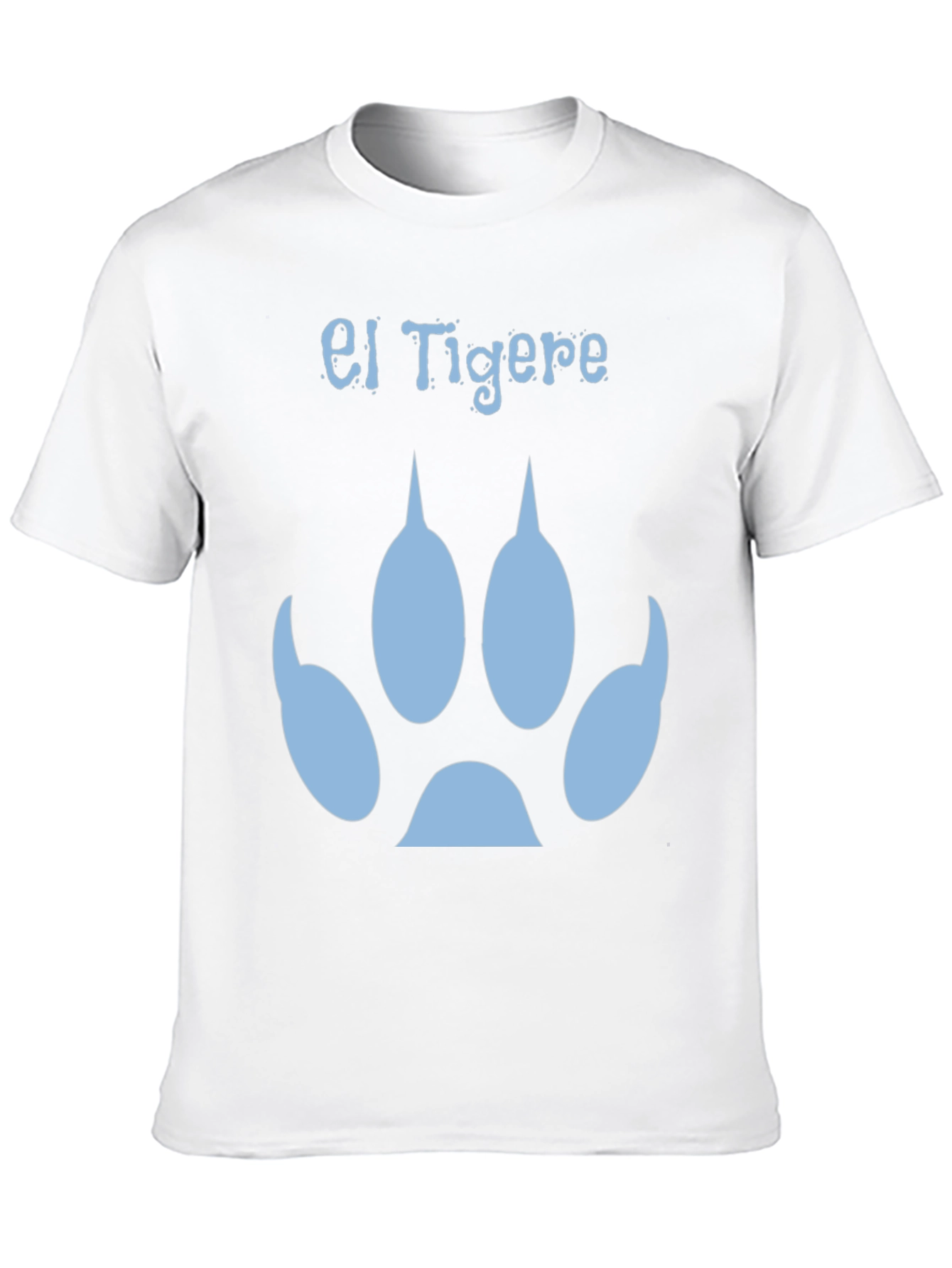 El Tigere Paw Print T-Shirt - Stylish Black Tee