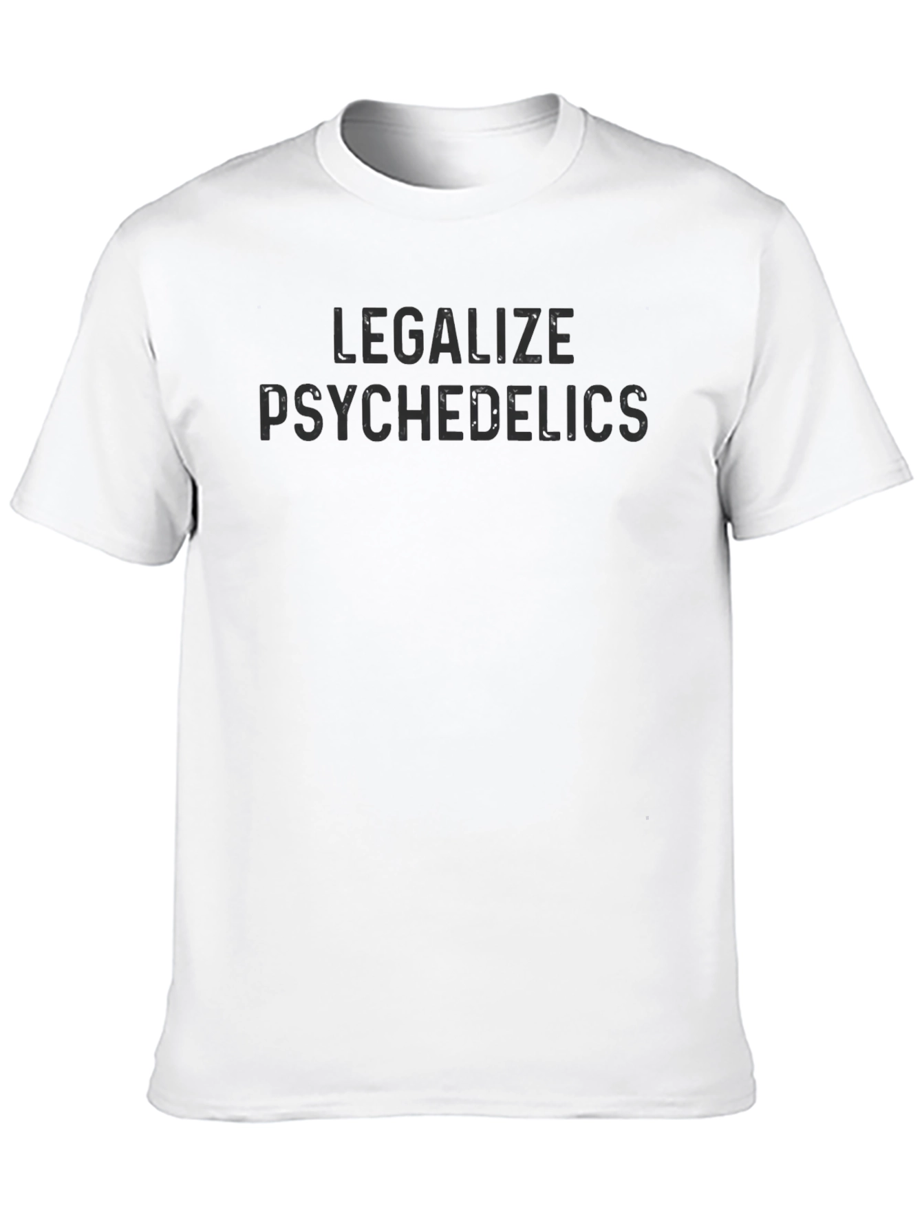 Legalize Psychedelics Black Graphic T-Shirt