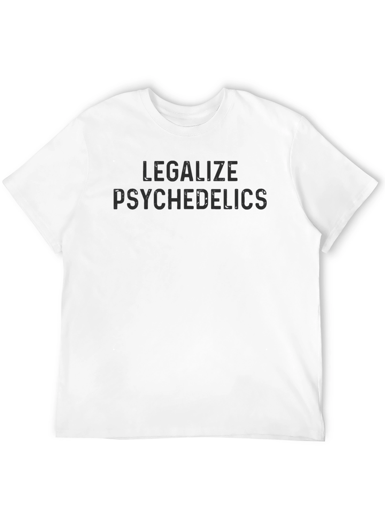 Legalize Psychedelics Black Graphic T-Shirt