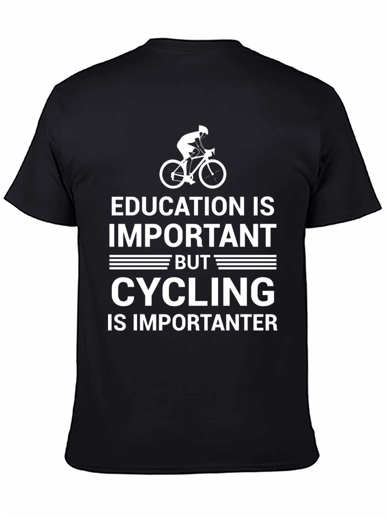 Cycling is Importanter Funny Graphic T-Shirt