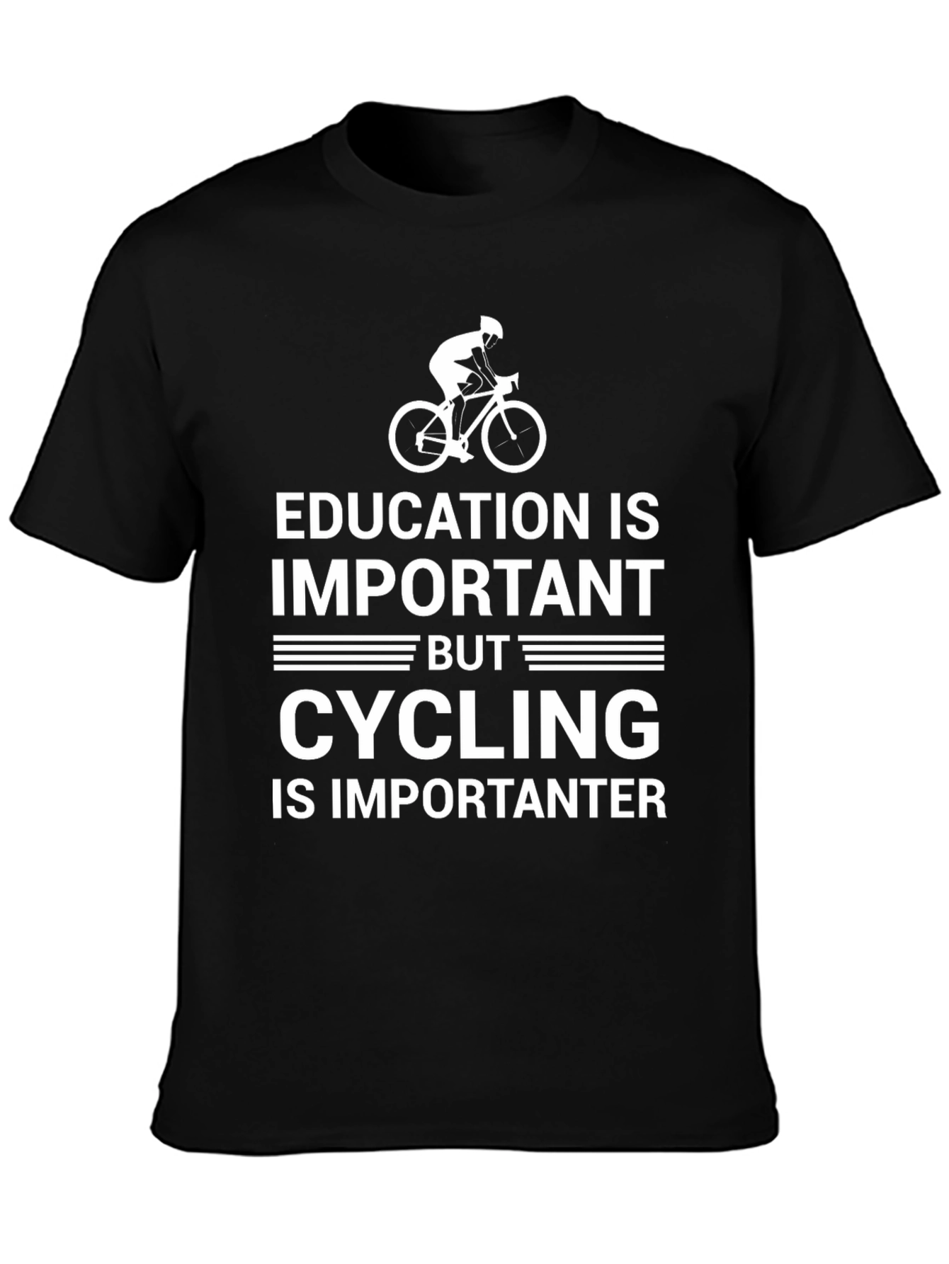 Cycling is Importanter Funny Graphic T-Shirt