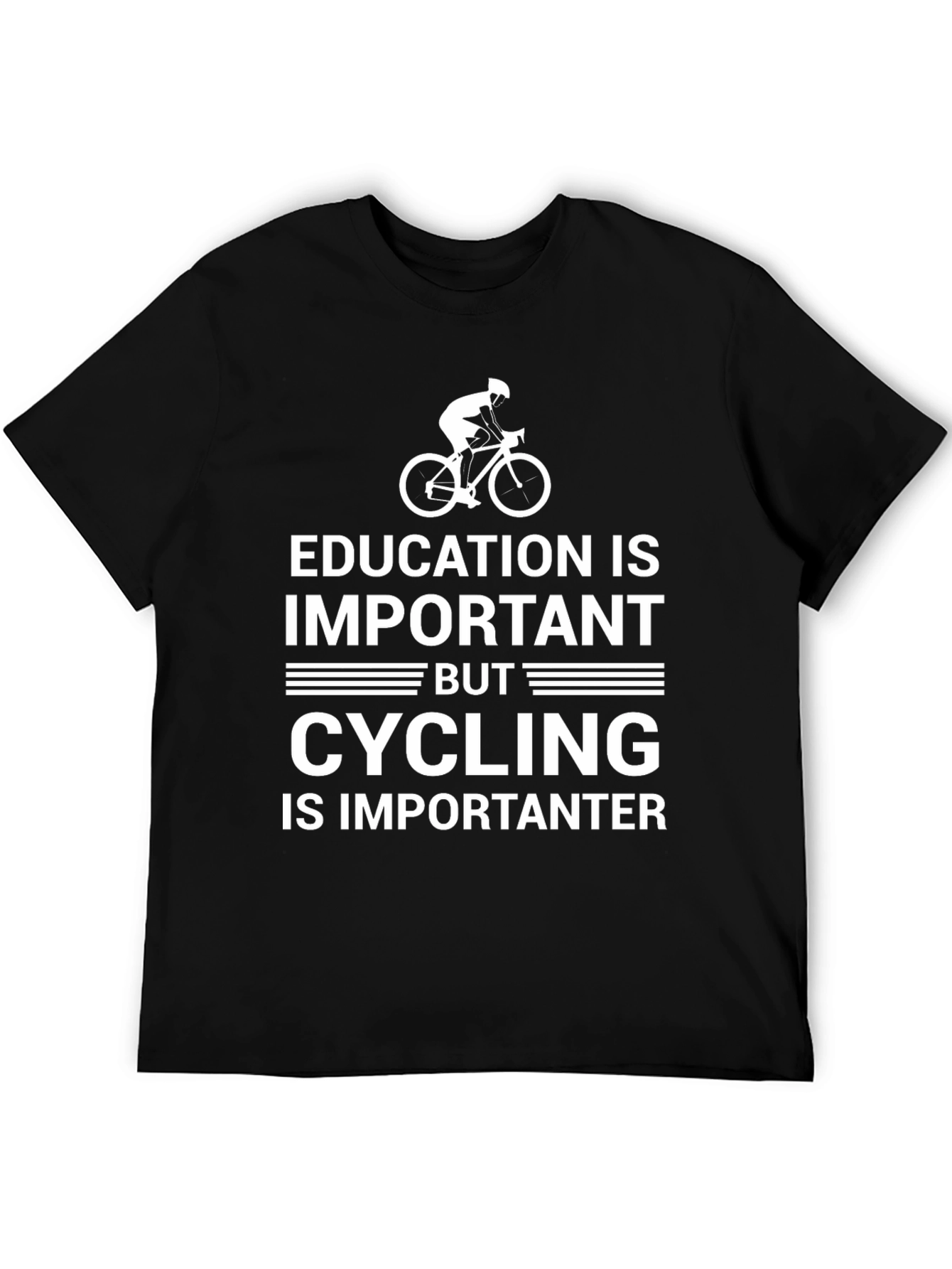 Cycling is Importanter Funny Graphic T-Shirt
