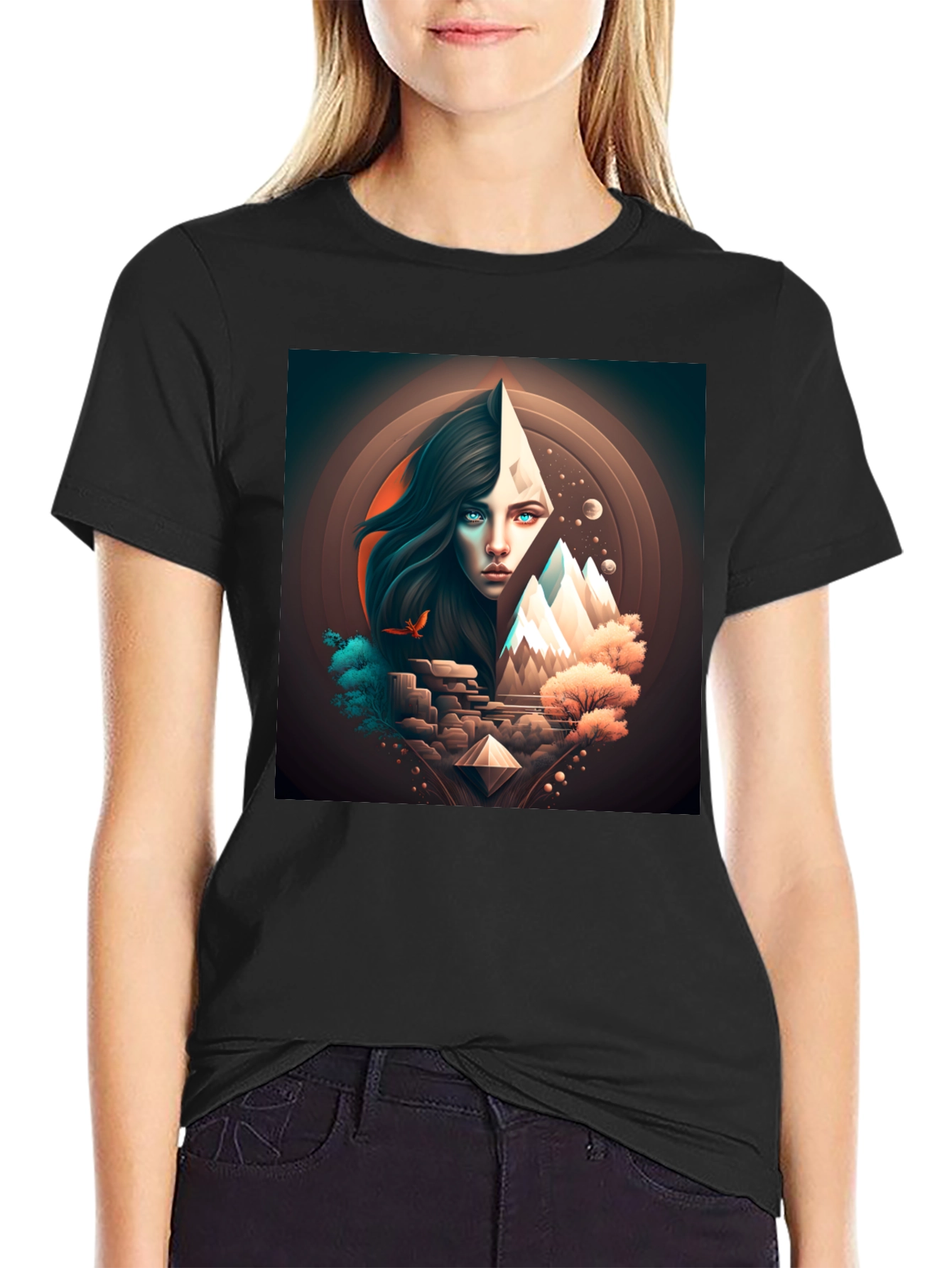 Mystic Mountain Graphic Tee - Unique Design
