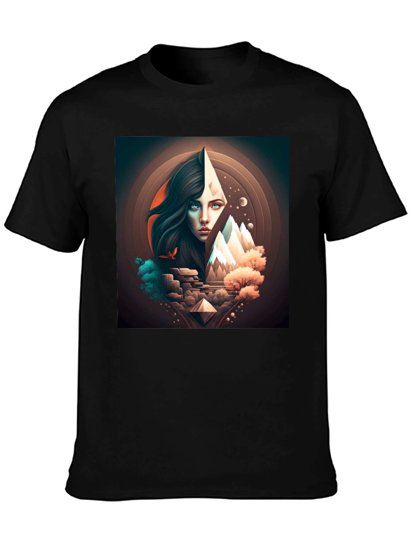 Mystic Mountain Graphic Tee - Unique Design