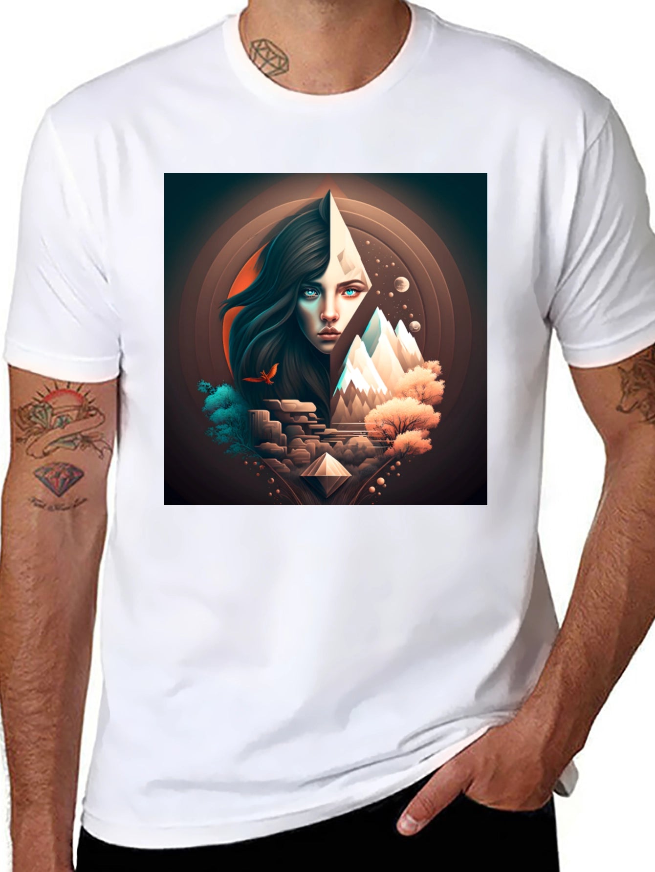 Mystic Mountain Graphic Tee - Unique Design