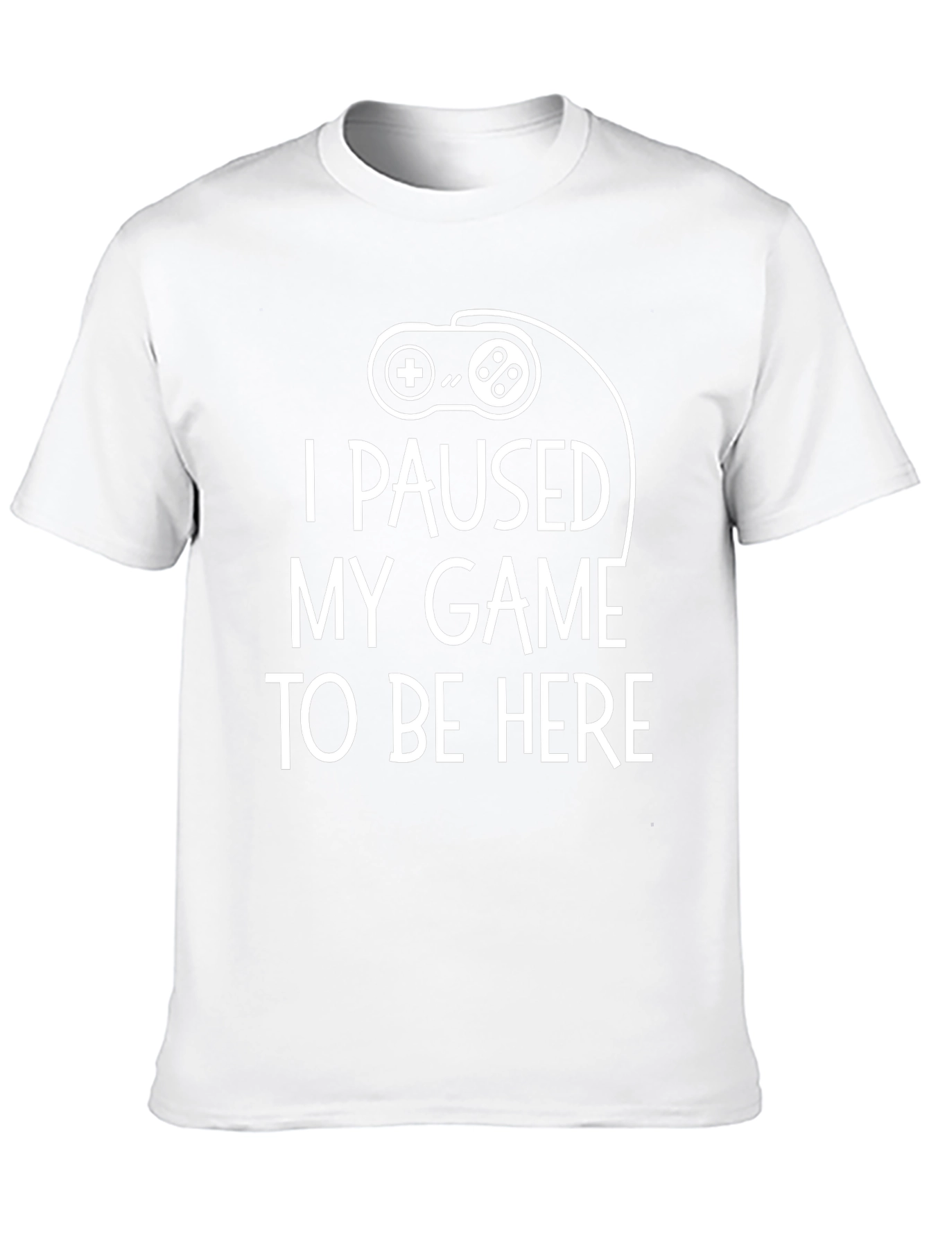 I Paused My Game Black Graphic Tee