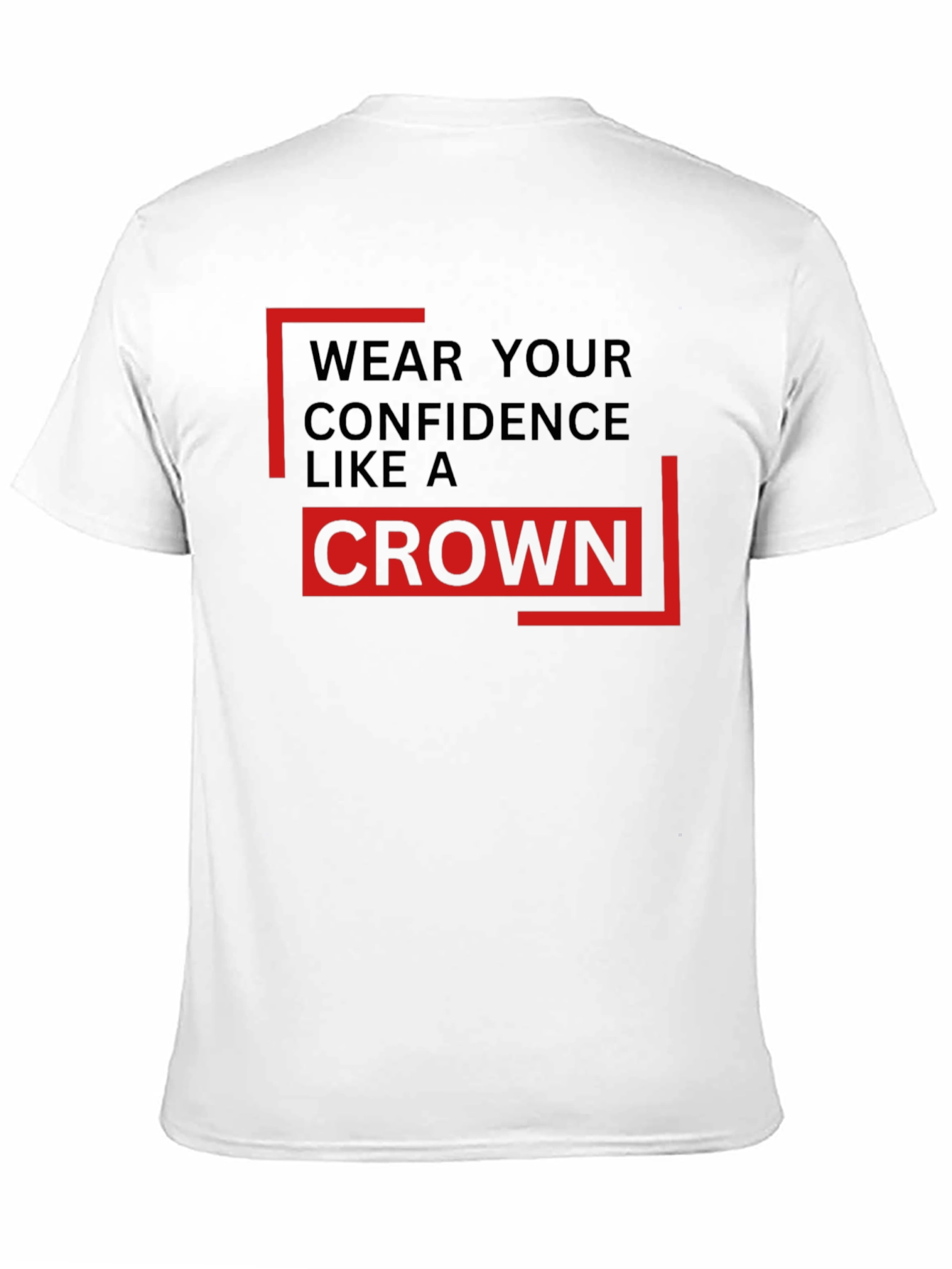 Confidence Crown Black T-Shirt - Premium Style