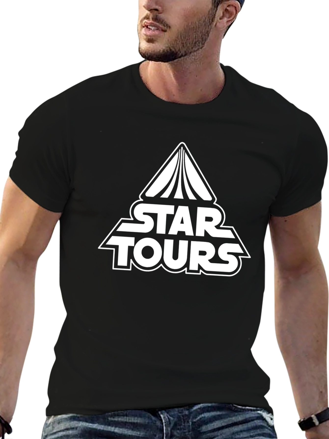 Star Tours Black T-Shirt - Retro Design