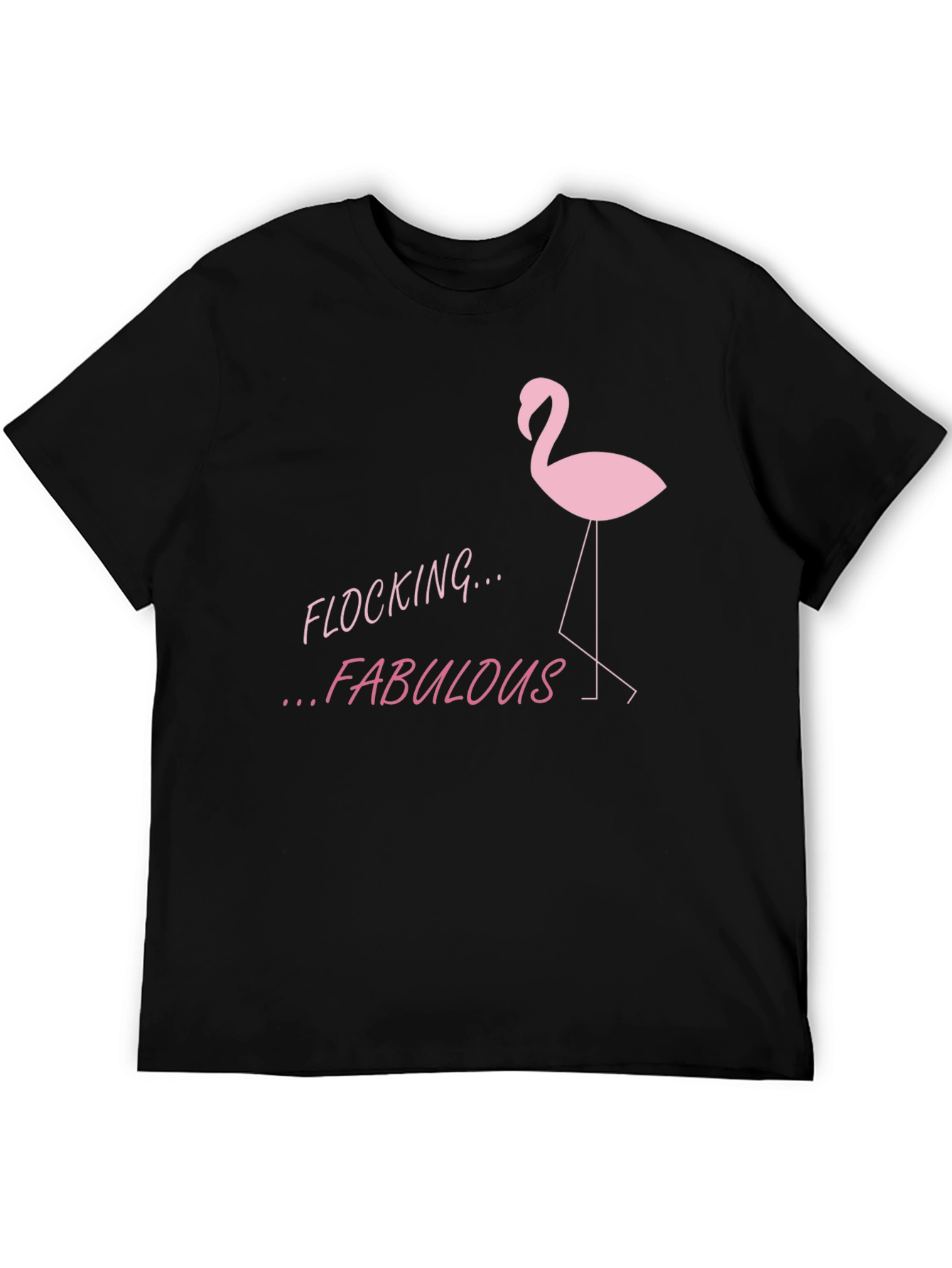 Flocking Fabulous Flamingo Graphic Tee