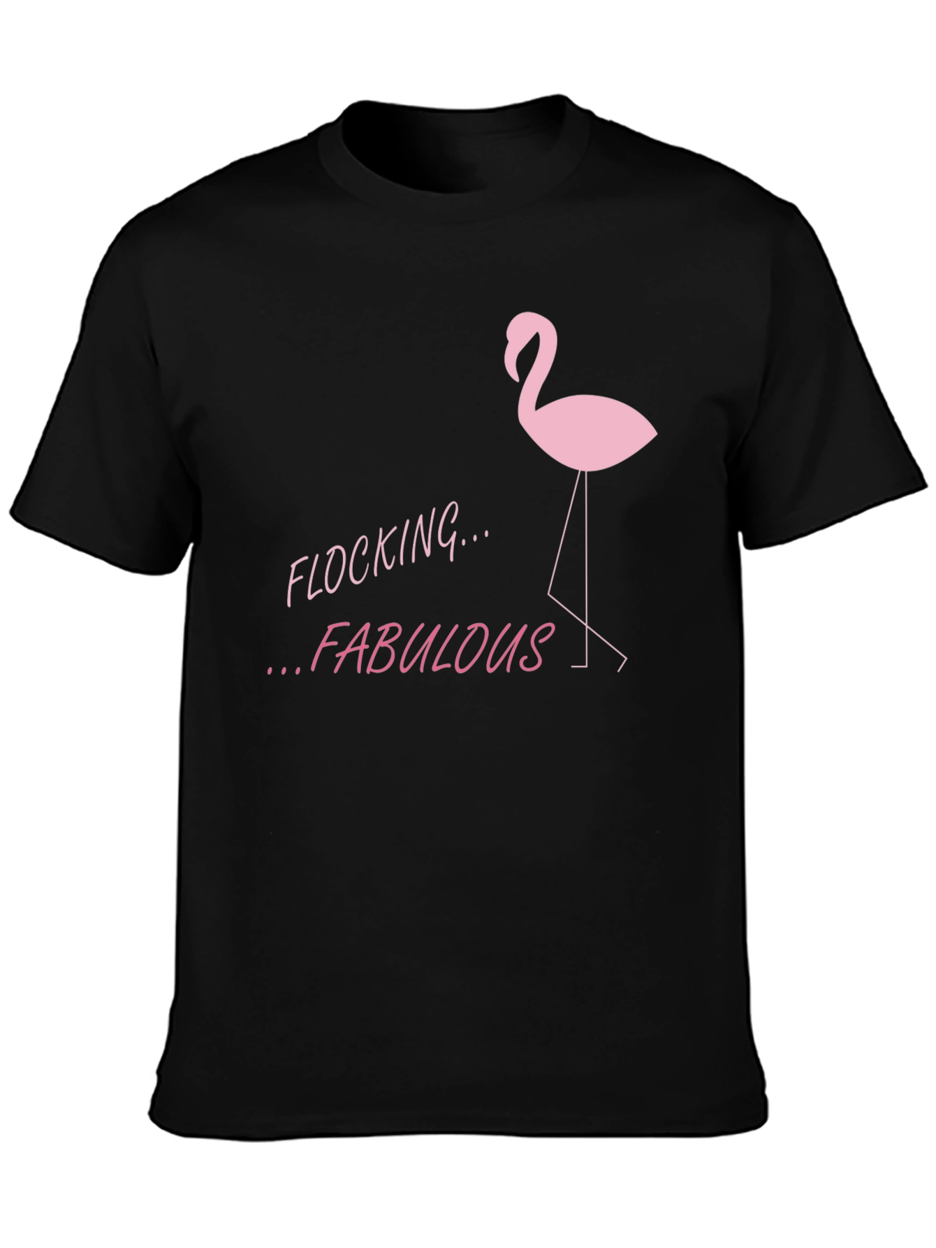 Flocking Fabulous Flamingo Graphic Tee