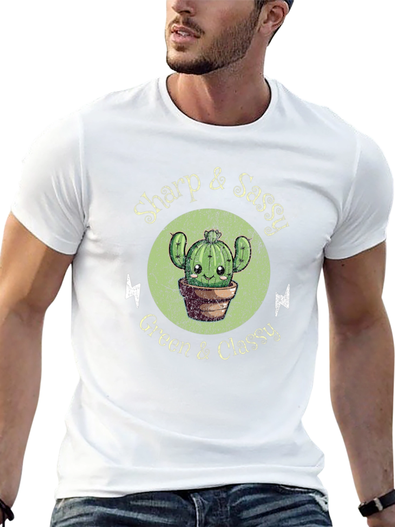 Sharp & Sassy Cactus Graphic T-Shirt