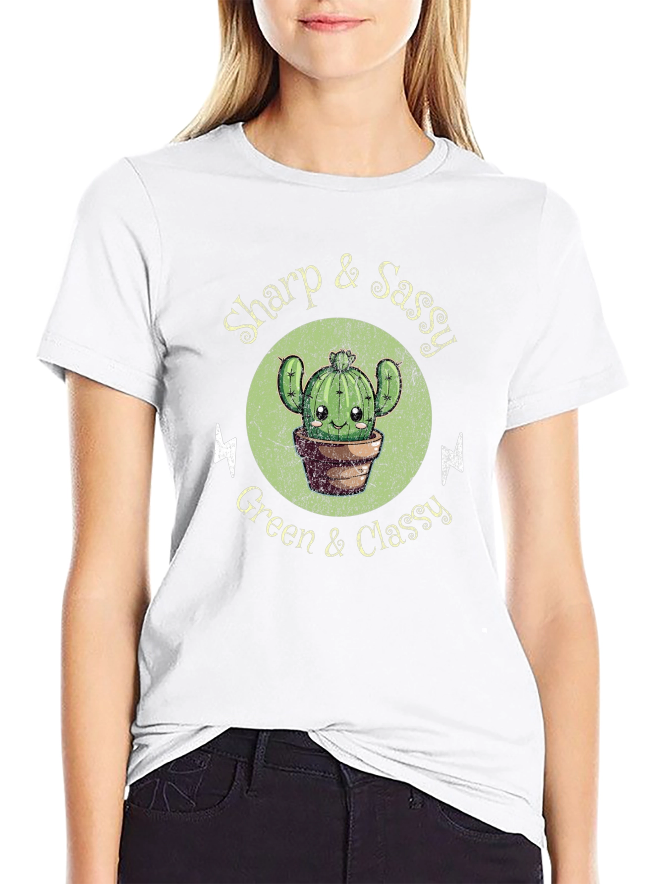 Sharp & Sassy Cactus Graphic T-Shirt