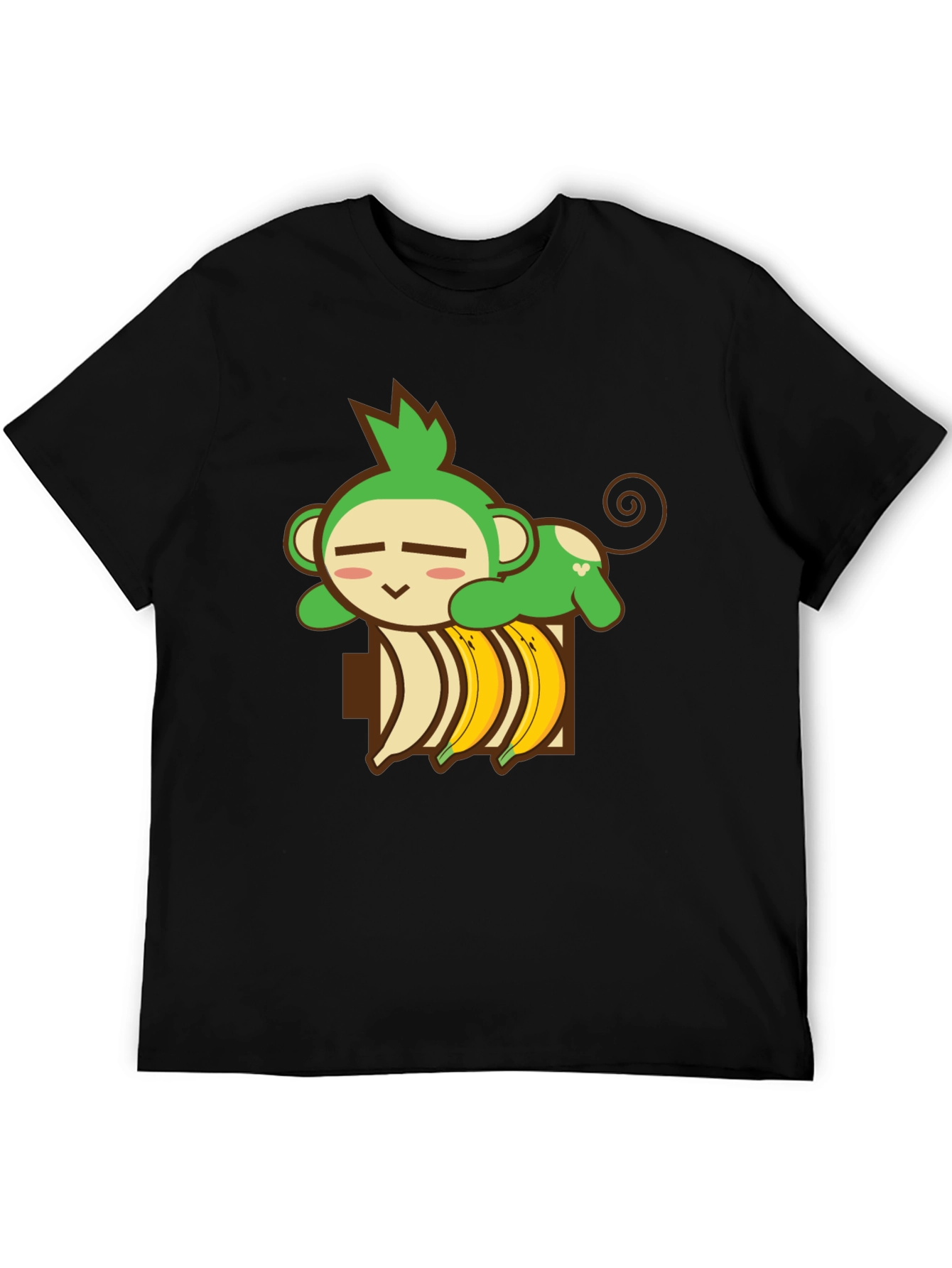 Monkey Banana Nap T-Shirt - Cute Cartoon Tee