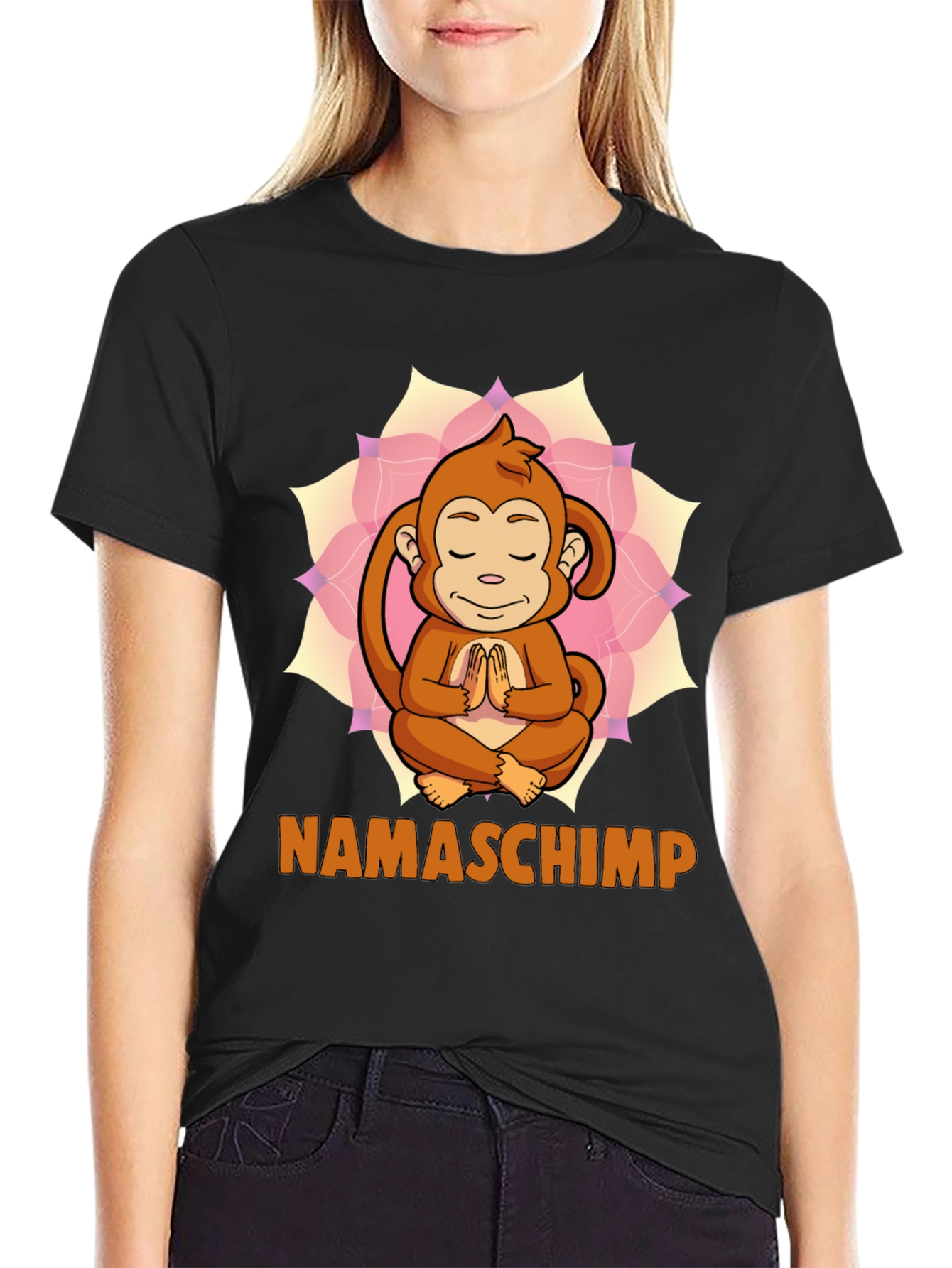 Namaschimp Monkey Graphic T-Shirt