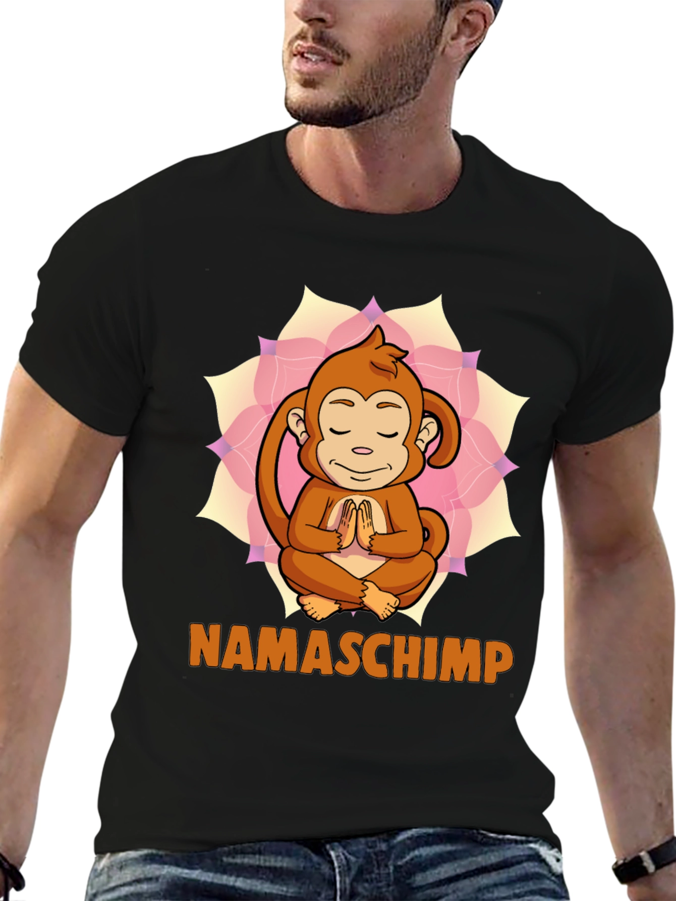 Namaschimp Monkey Graphic T-Shirt