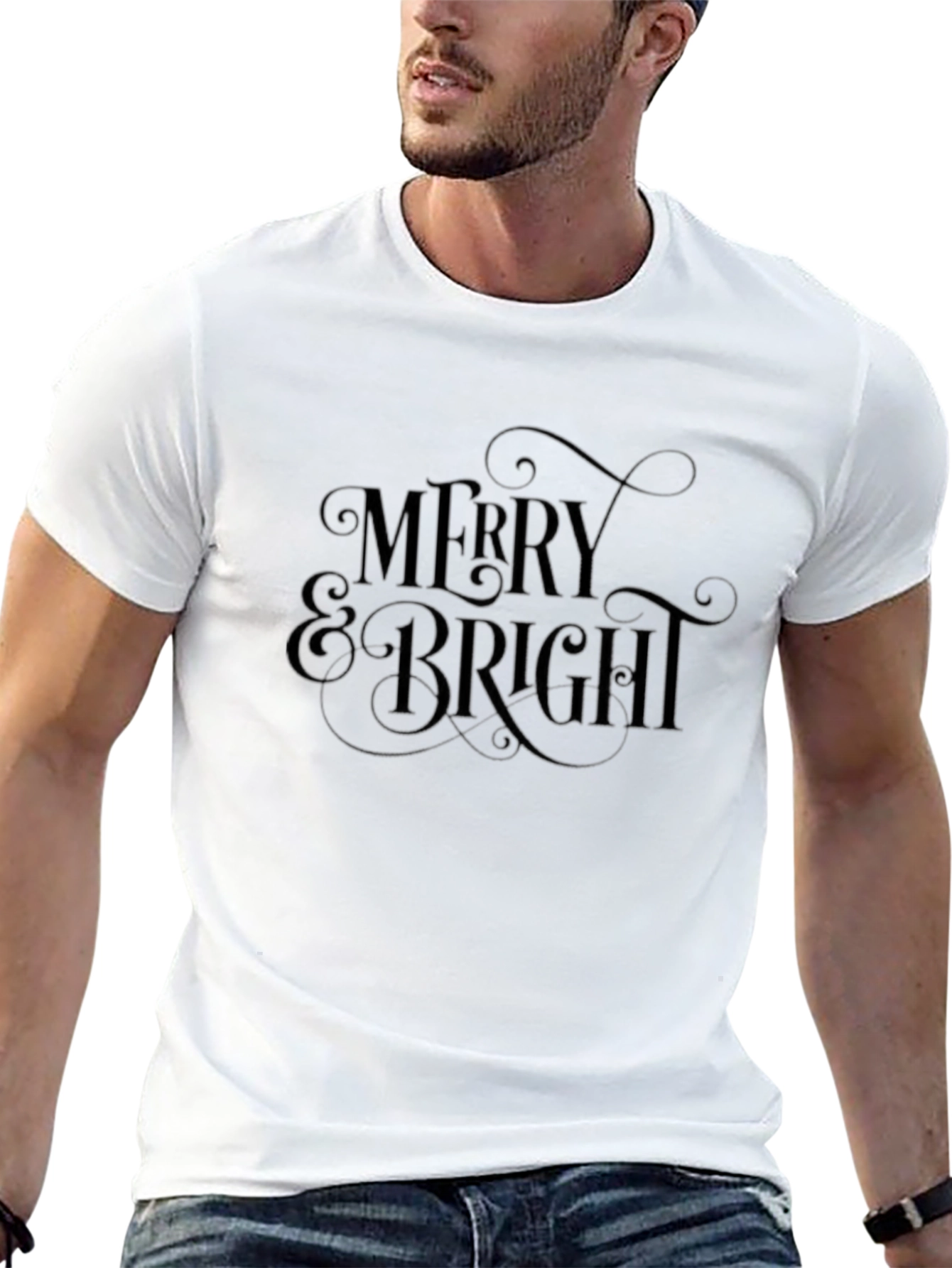 Merry & Bright Graphic T-Shirt - Holiday Season