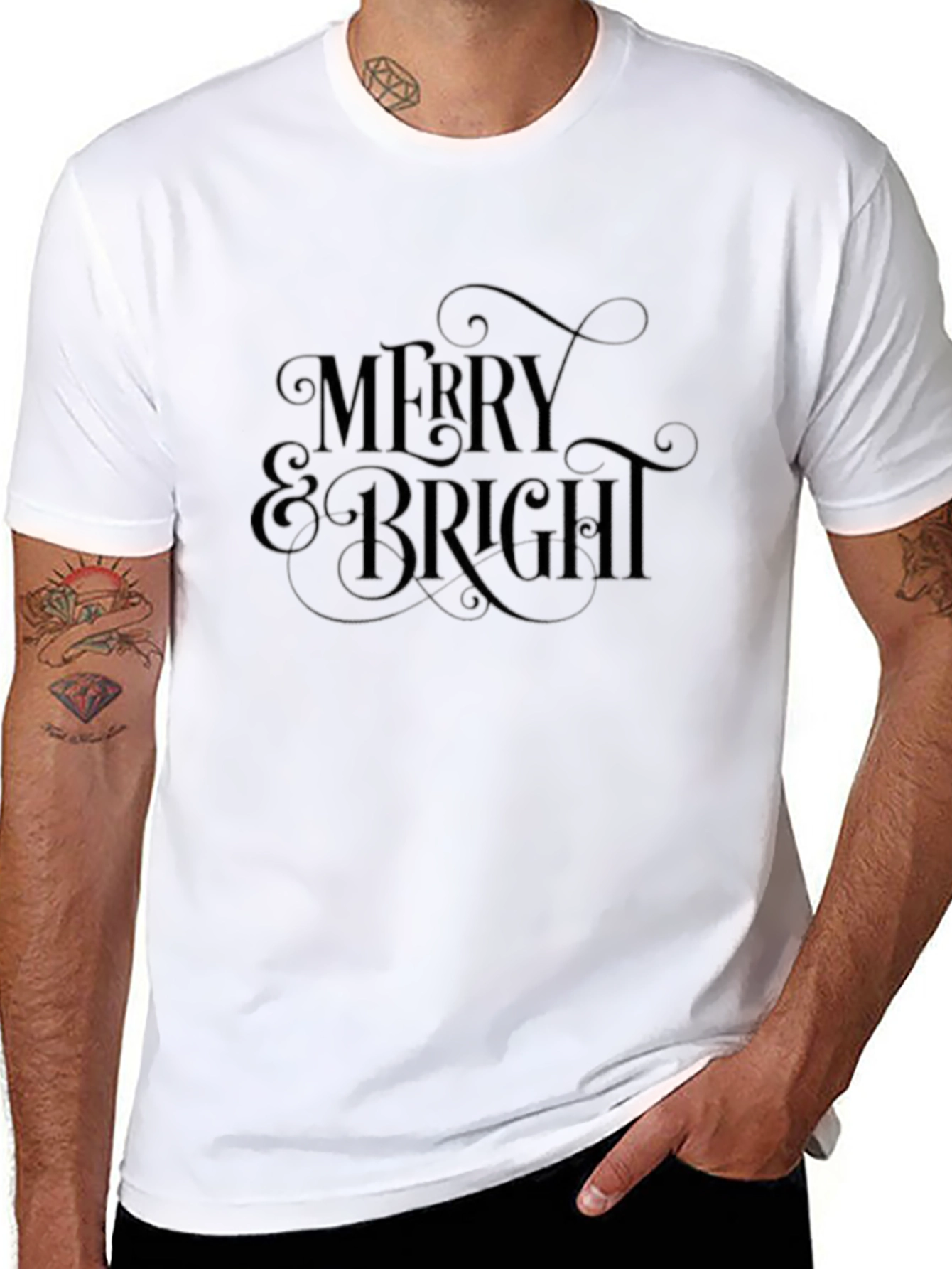 Merry & Bright Graphic T-Shirt - Holiday Season
