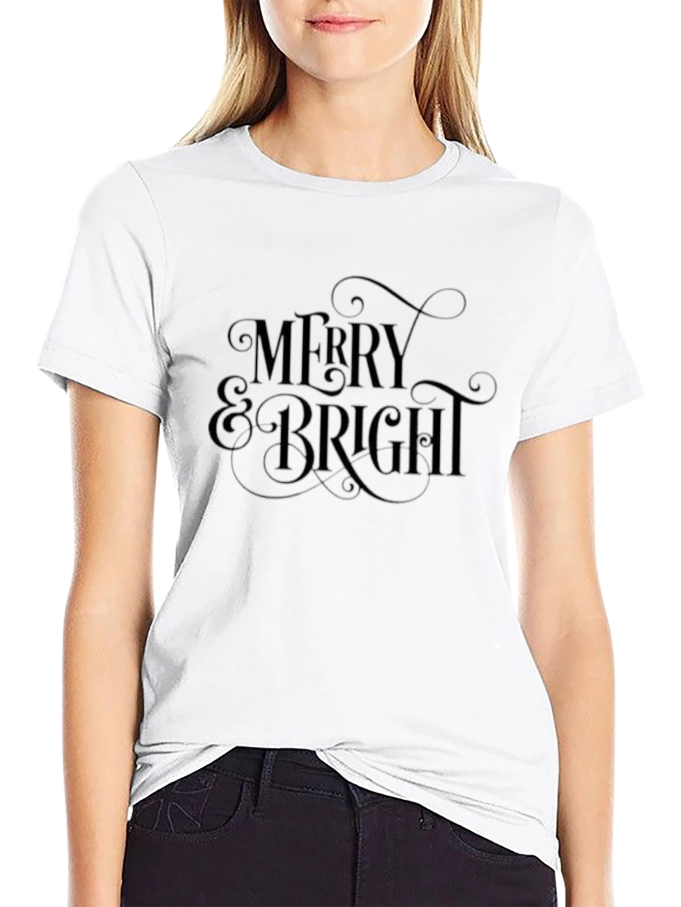 Merry & Bright Graphic T-Shirt - Holiday Season