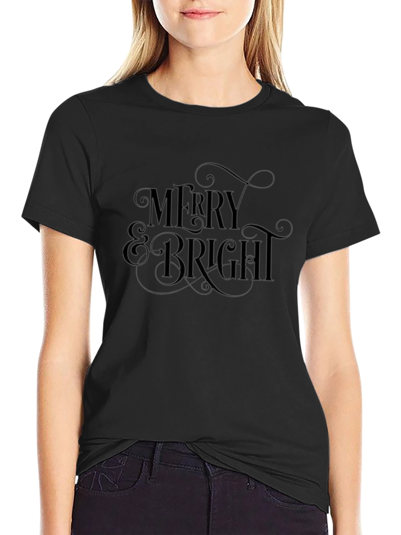 Merry & Bright Graphic T-Shirt - Holiday Season