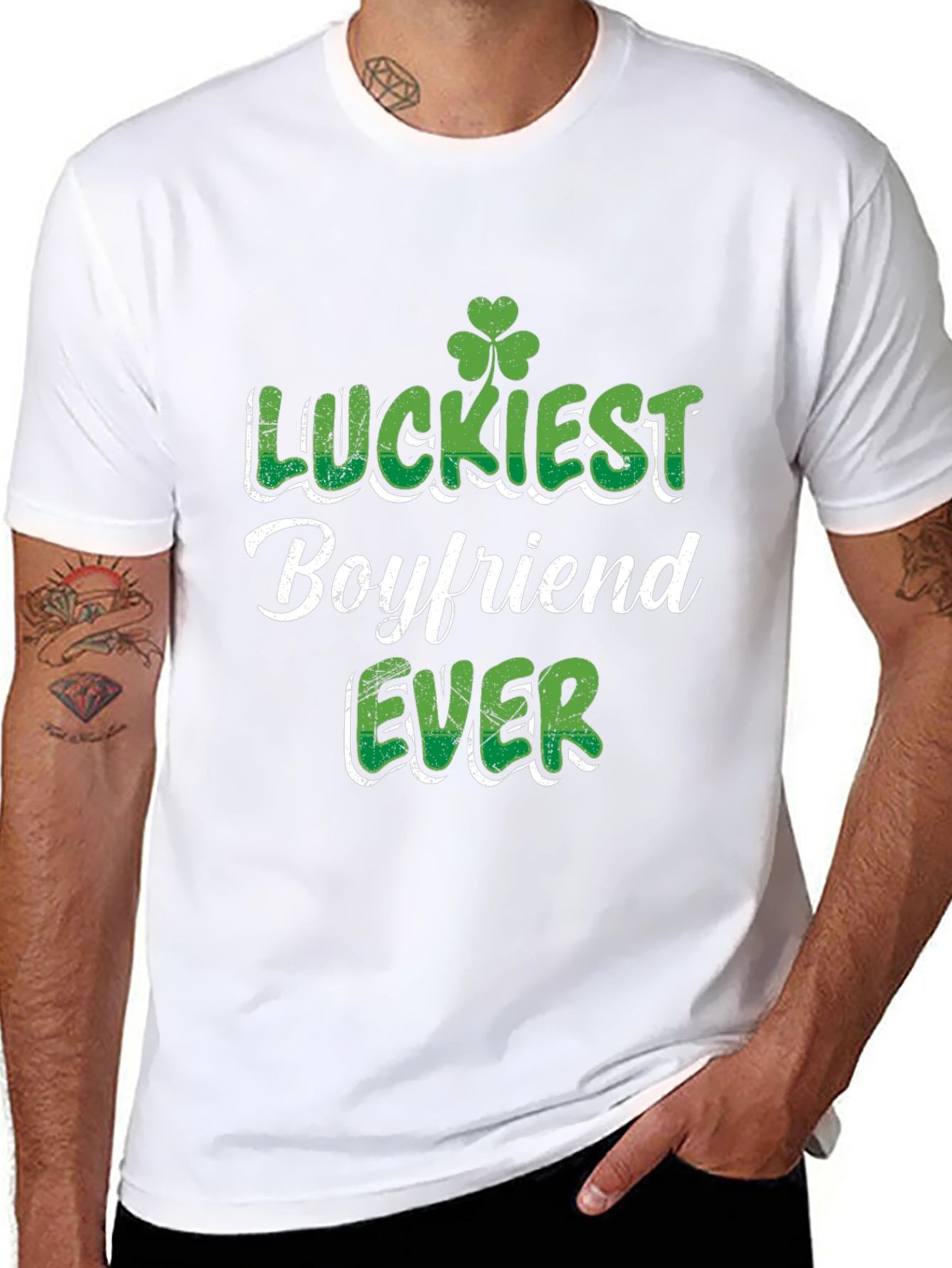 Luckiest Boyfriend Ever St. Patricks Day T-Shirt