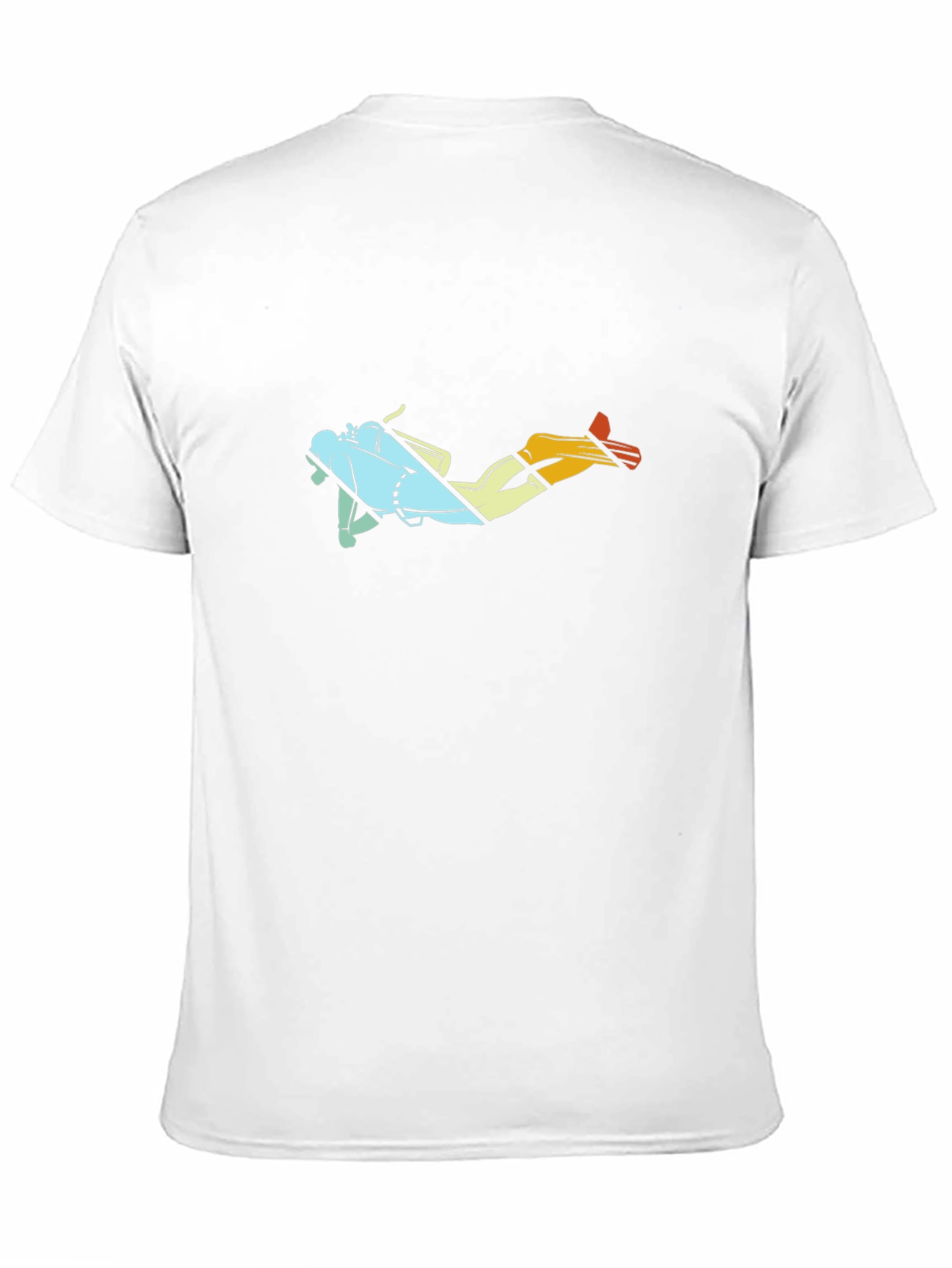 Retro Diver Graphic T-Shirt - Black