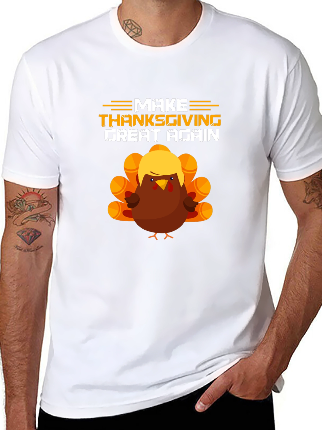 Make Thanksgiving Great Again Trump Turkey T-Shirt