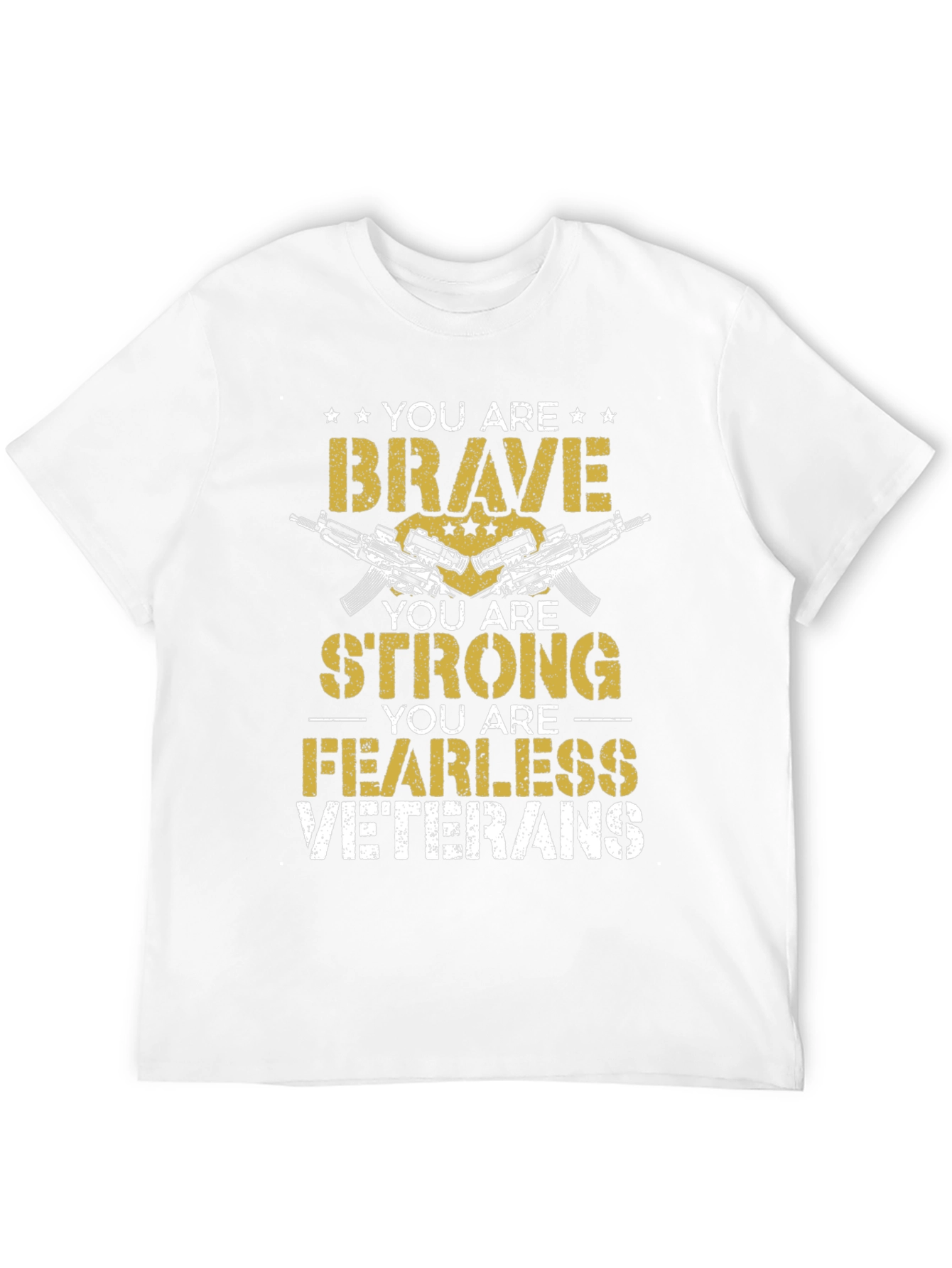 Brave Strong Fearless Veterans Graphic Tee