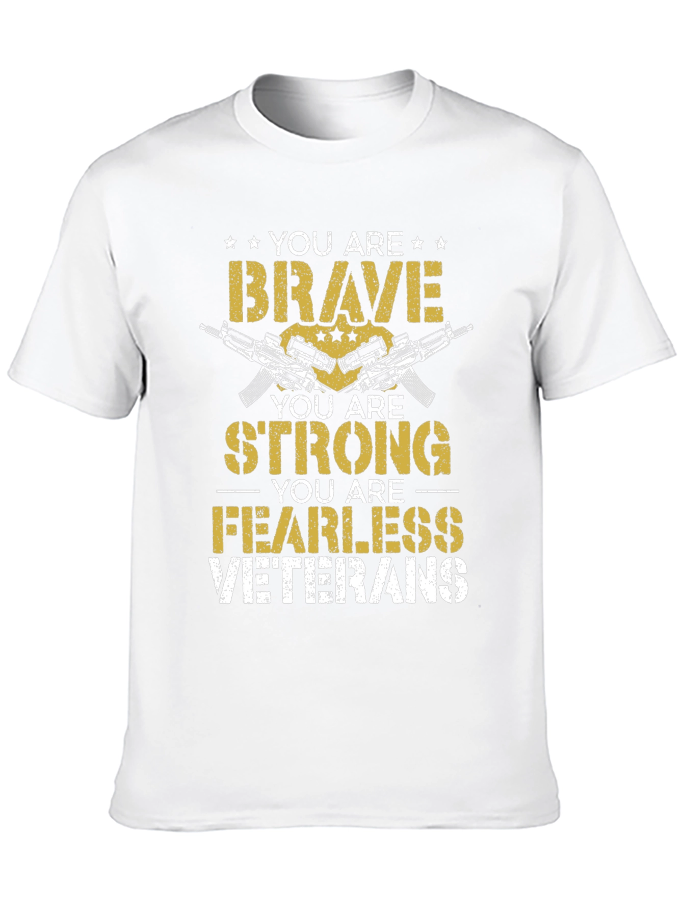 Brave Strong Fearless Veterans Graphic Tee