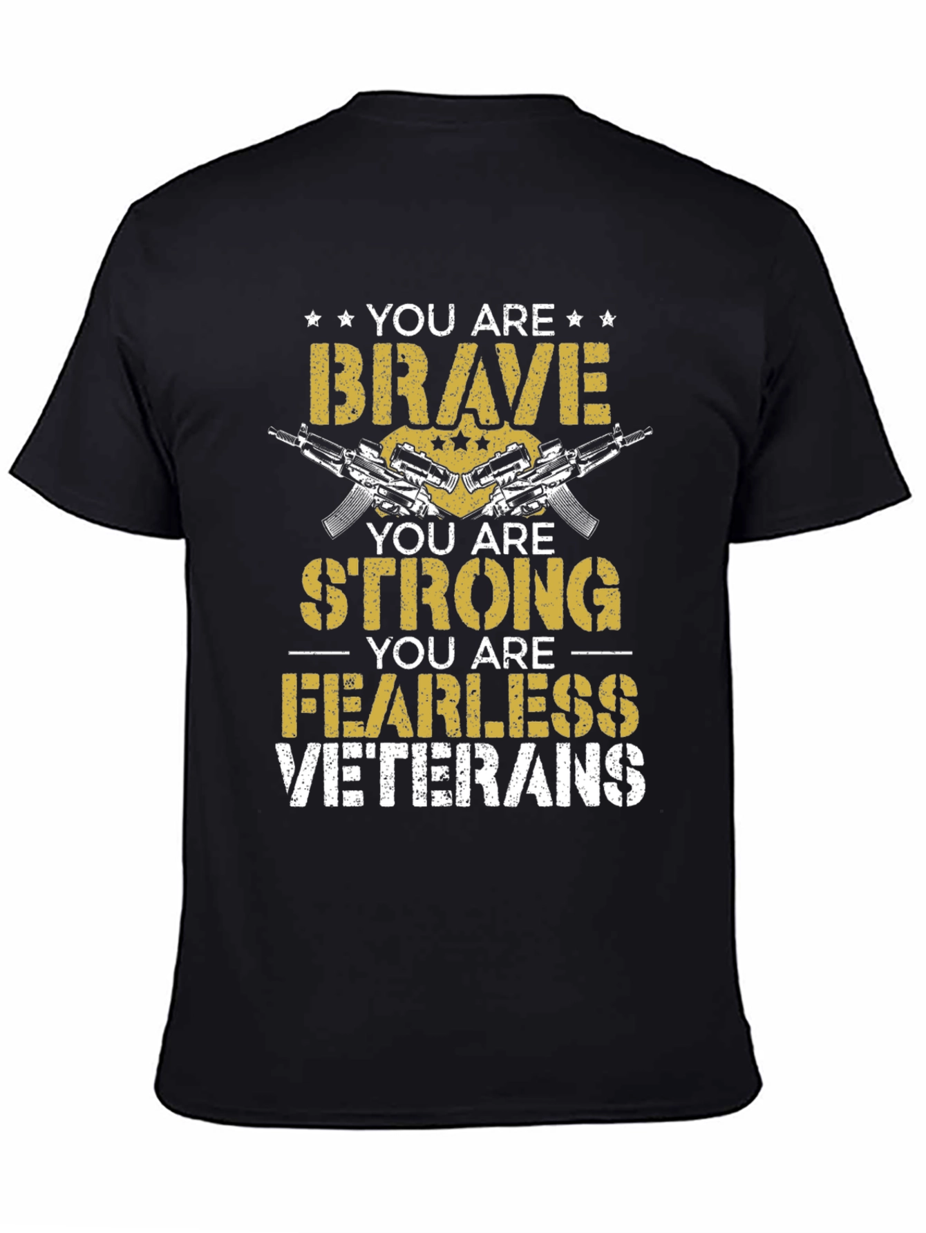 Brave Strong Fearless Veterans Graphic Tee