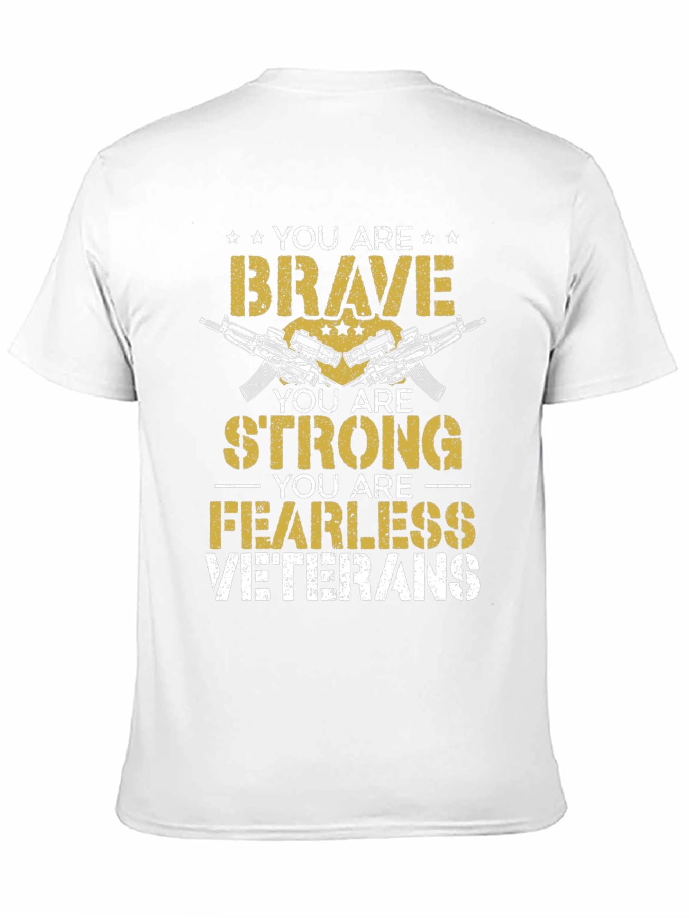 Brave Strong Fearless Veterans Graphic Tee
