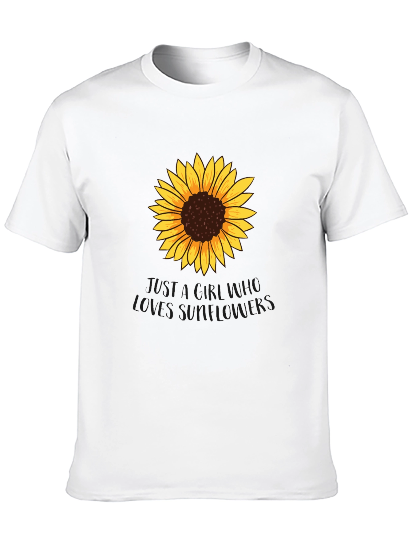Sunflower Lover Graphic Tee - Black Unisex T-Shirt
