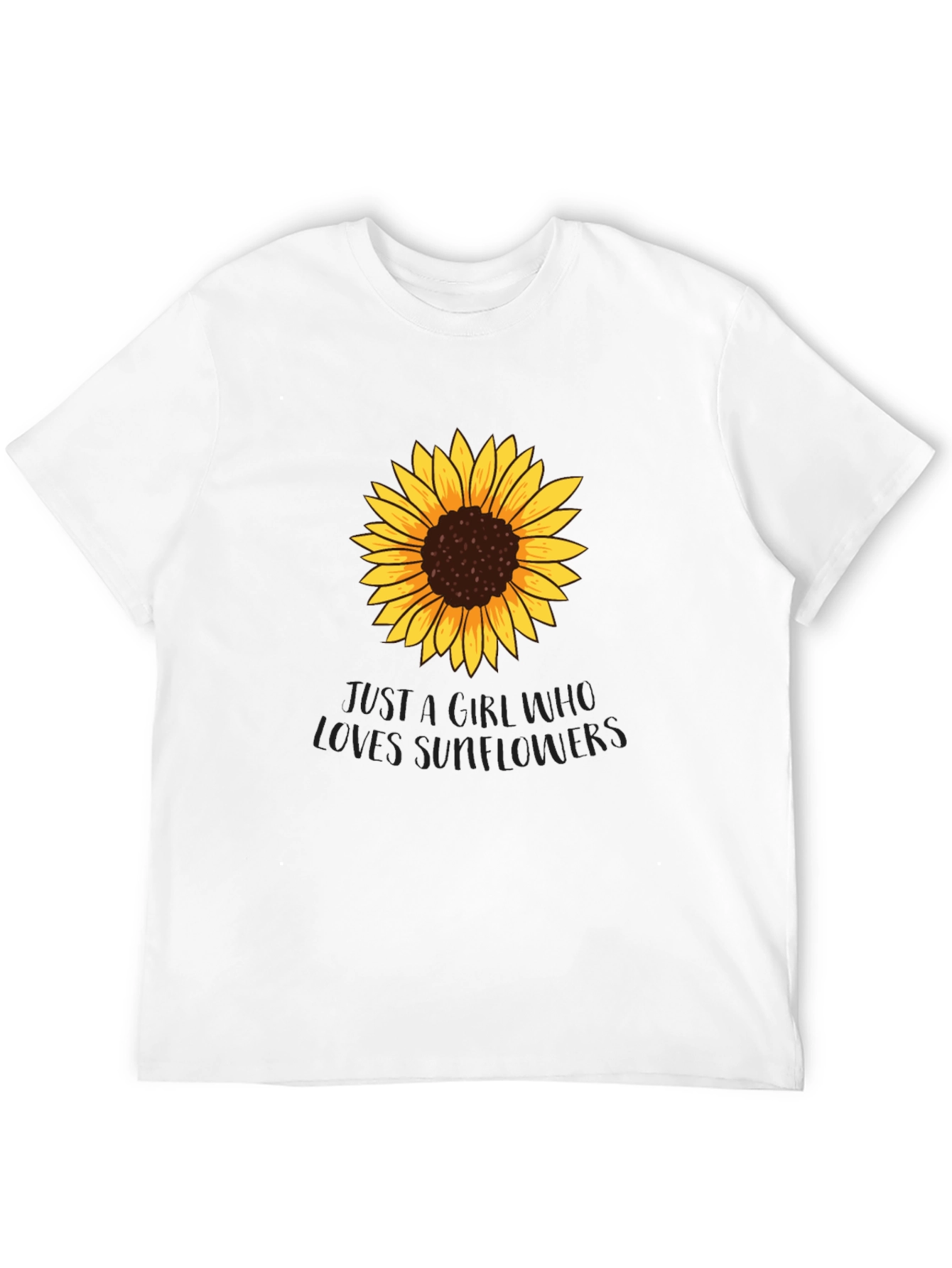 Sunflower Lover Graphic Tee - Black Unisex T-Shirt
