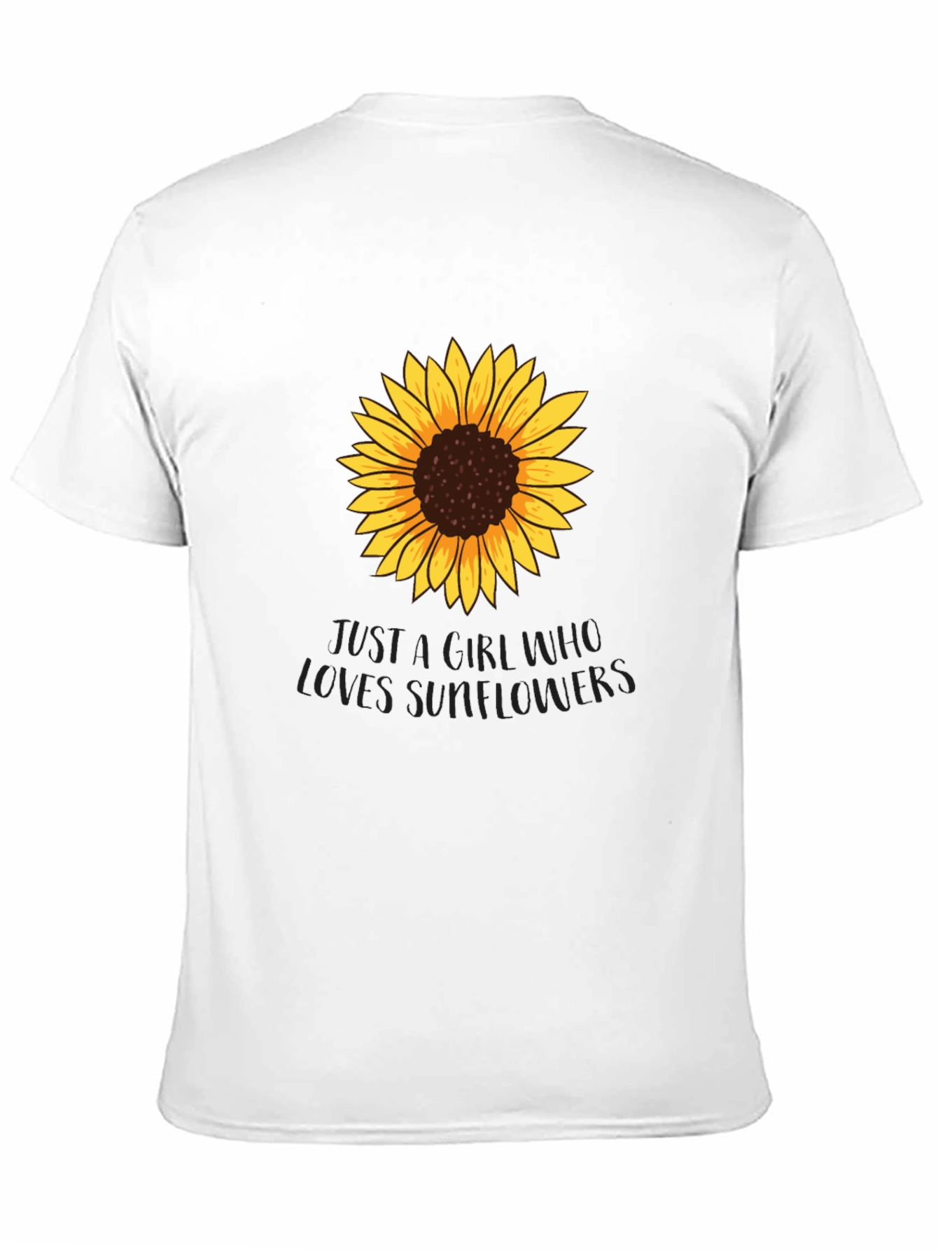 Sunflower Lover Graphic Tee - Black Unisex T-Shirt