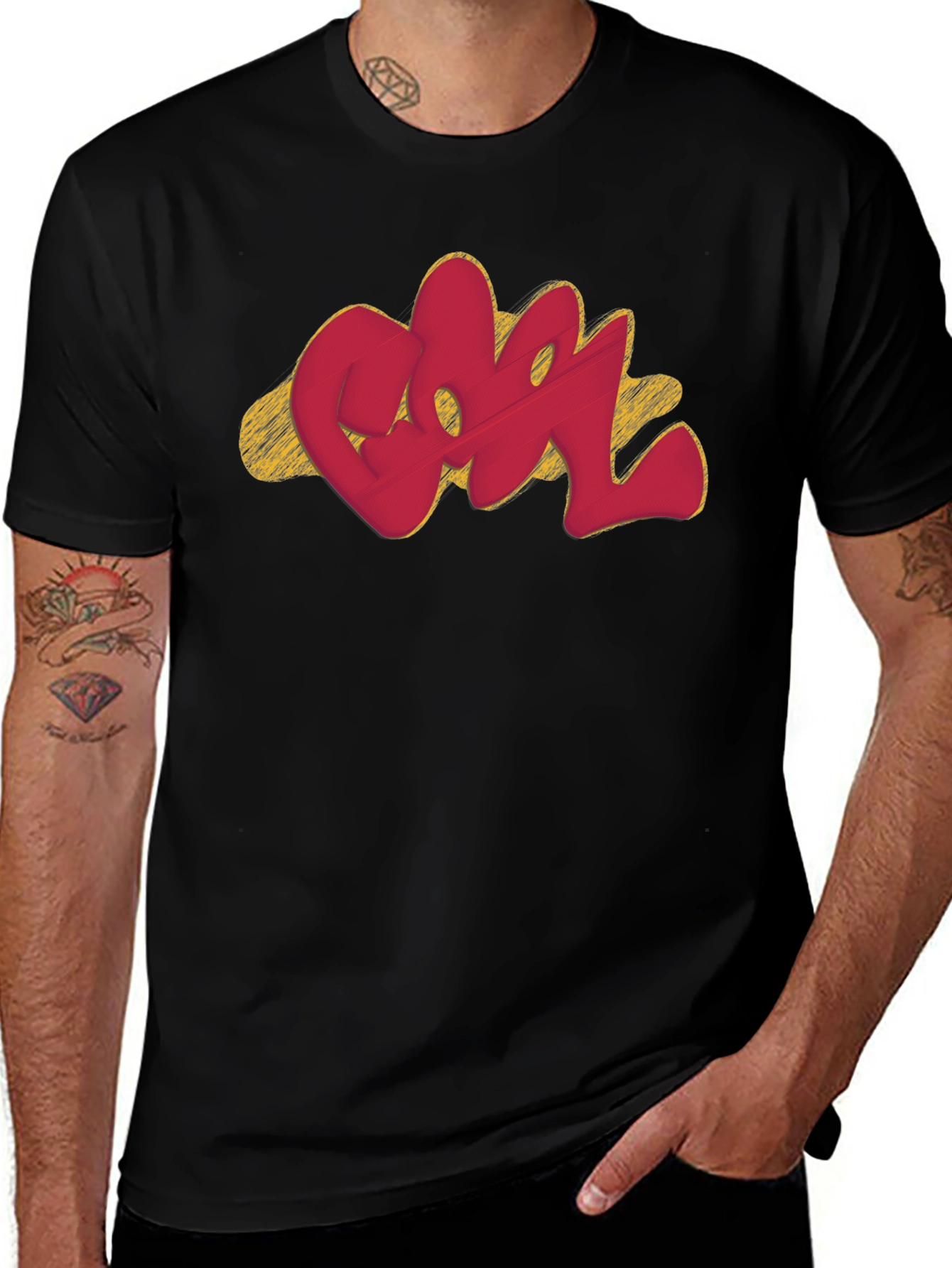 Cool Graffiti Style Graphic T-Shirt