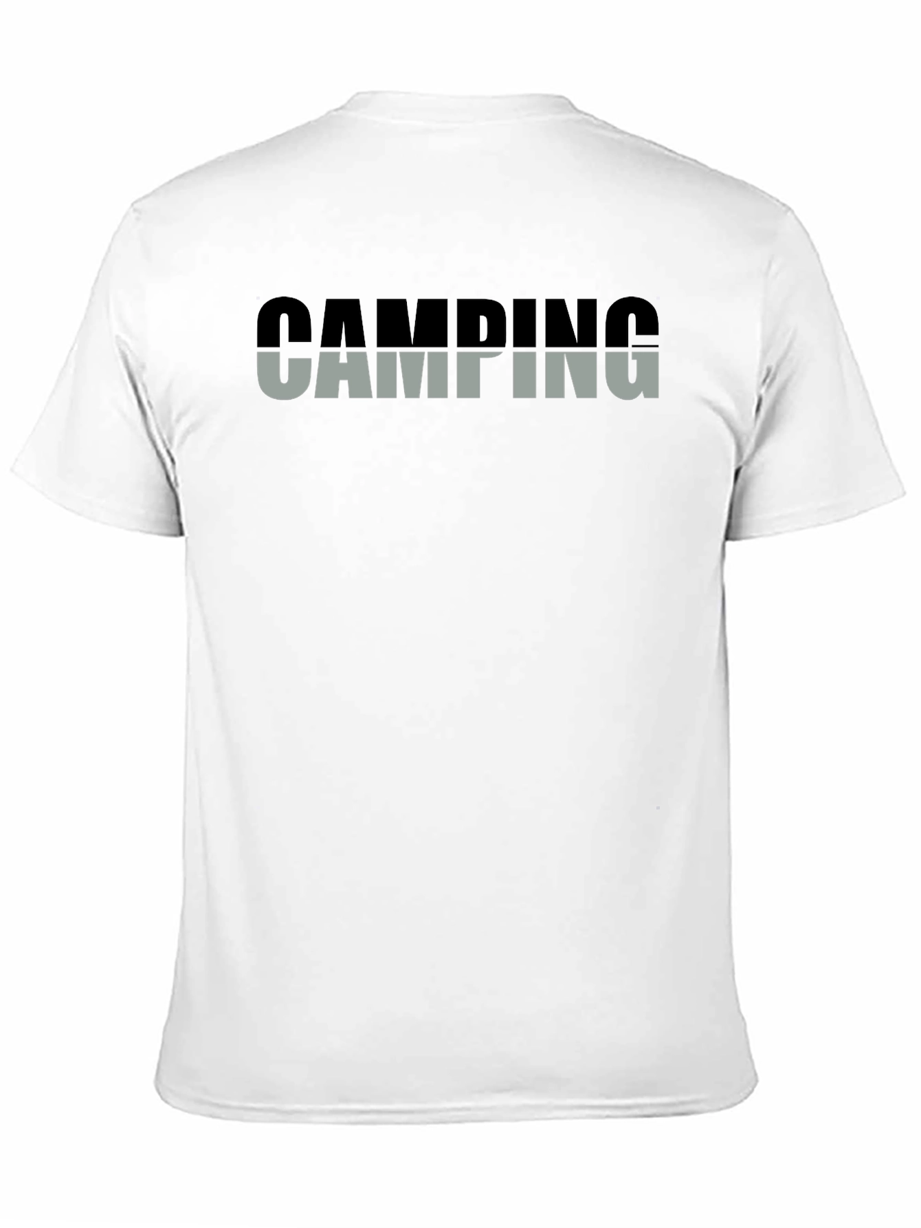 Camping Two-Tone Graphic T-Shirt