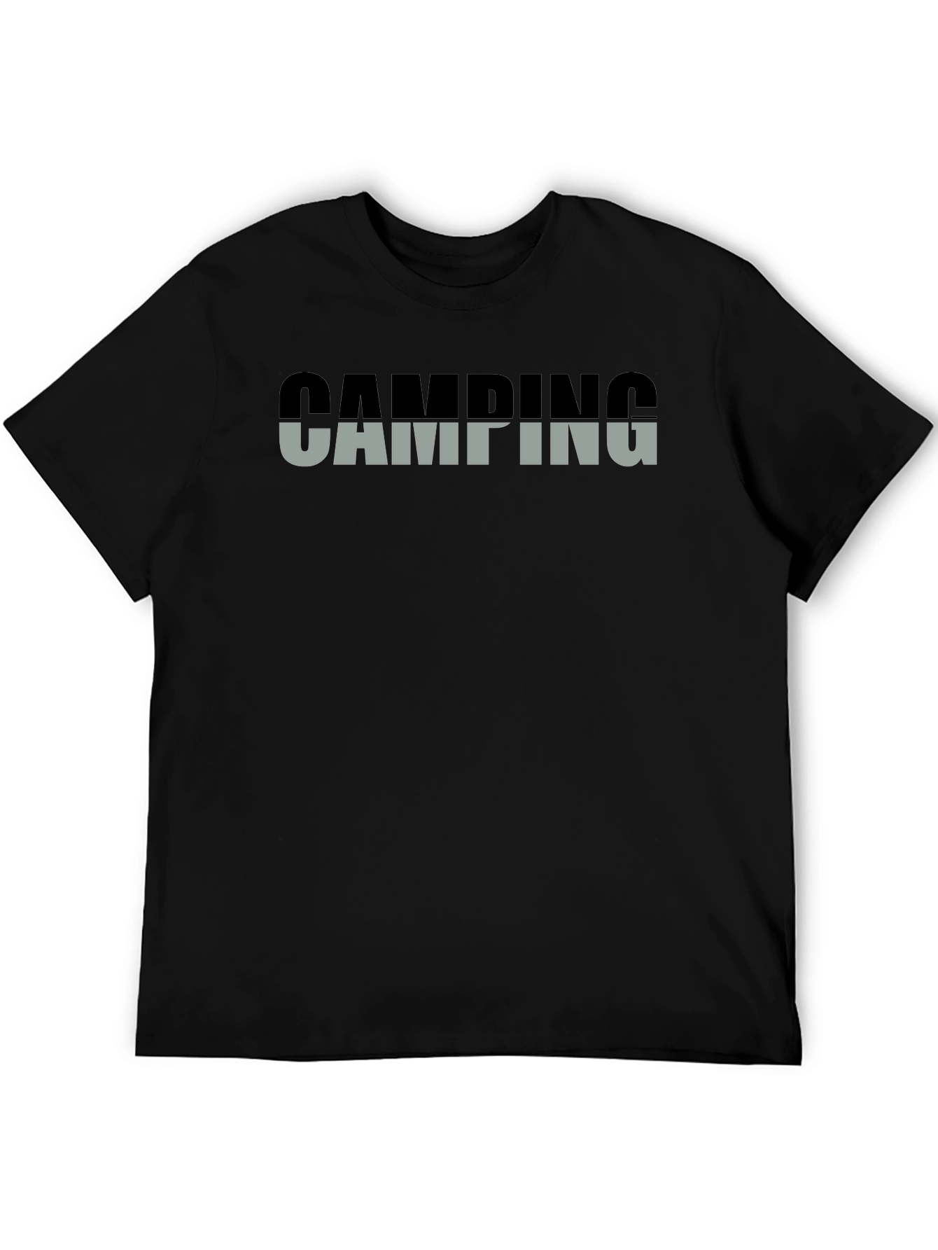 Camping Two-Tone Graphic T-Shirt