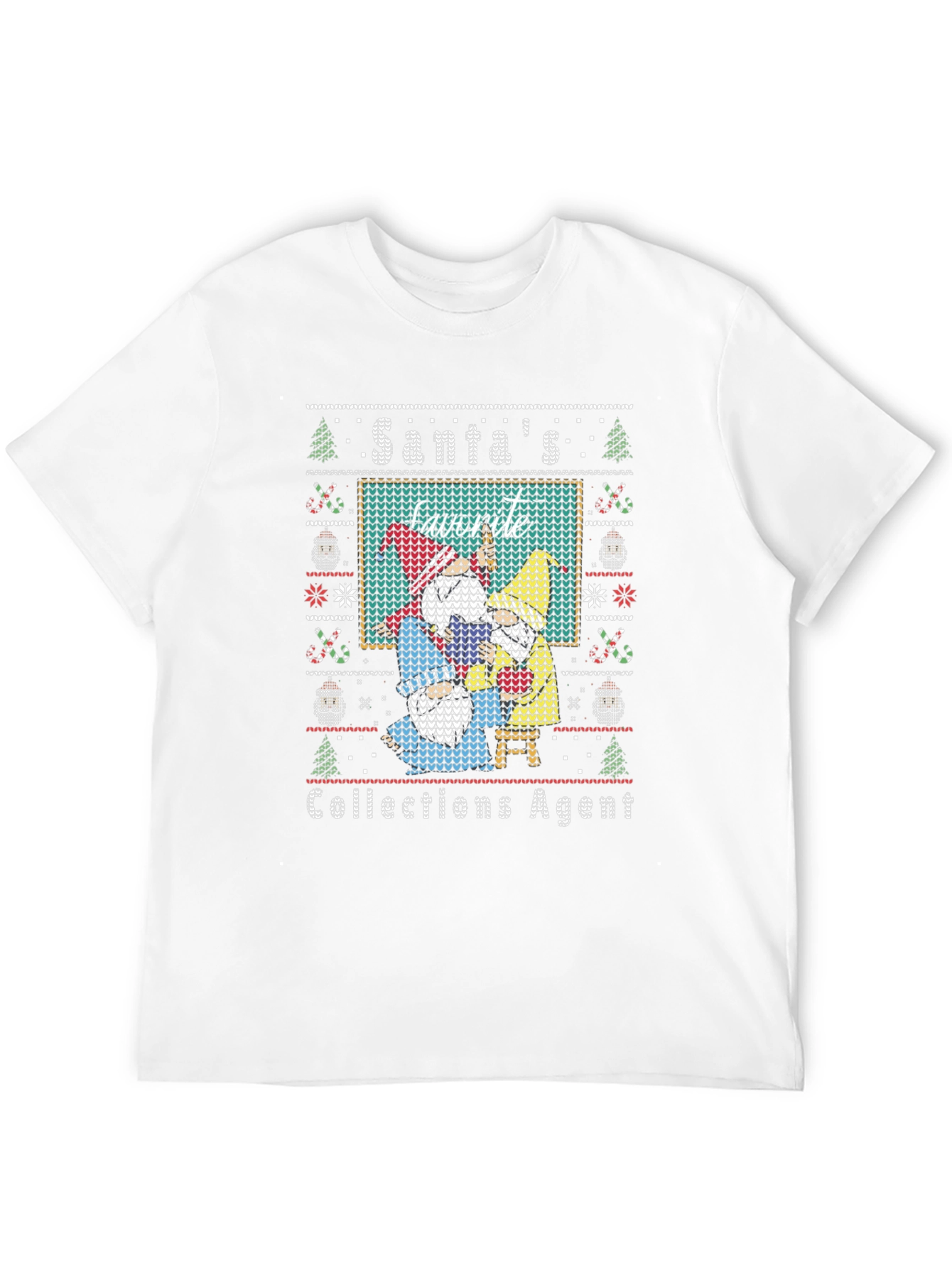 Santas Favorite Collections Agent Ugly Christmas Sweater T-Shirt