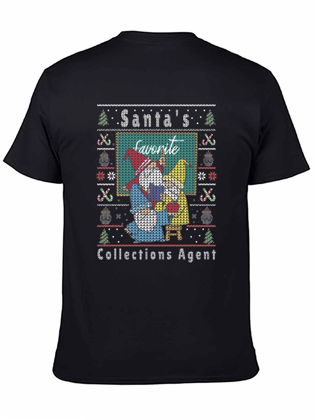 Santas Favorite Collections Agent Ugly Christmas Sweater T-Shirt