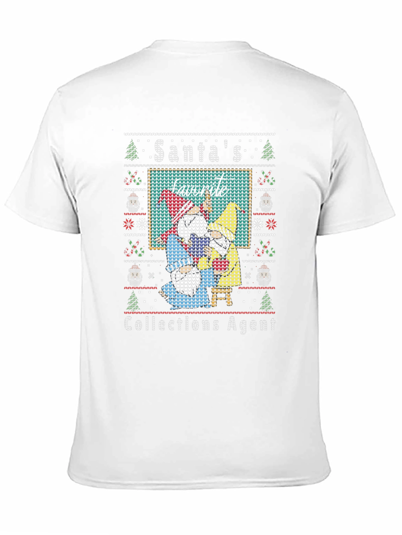 Santas Favorite Collections Agent Ugly Christmas Sweater T-Shirt