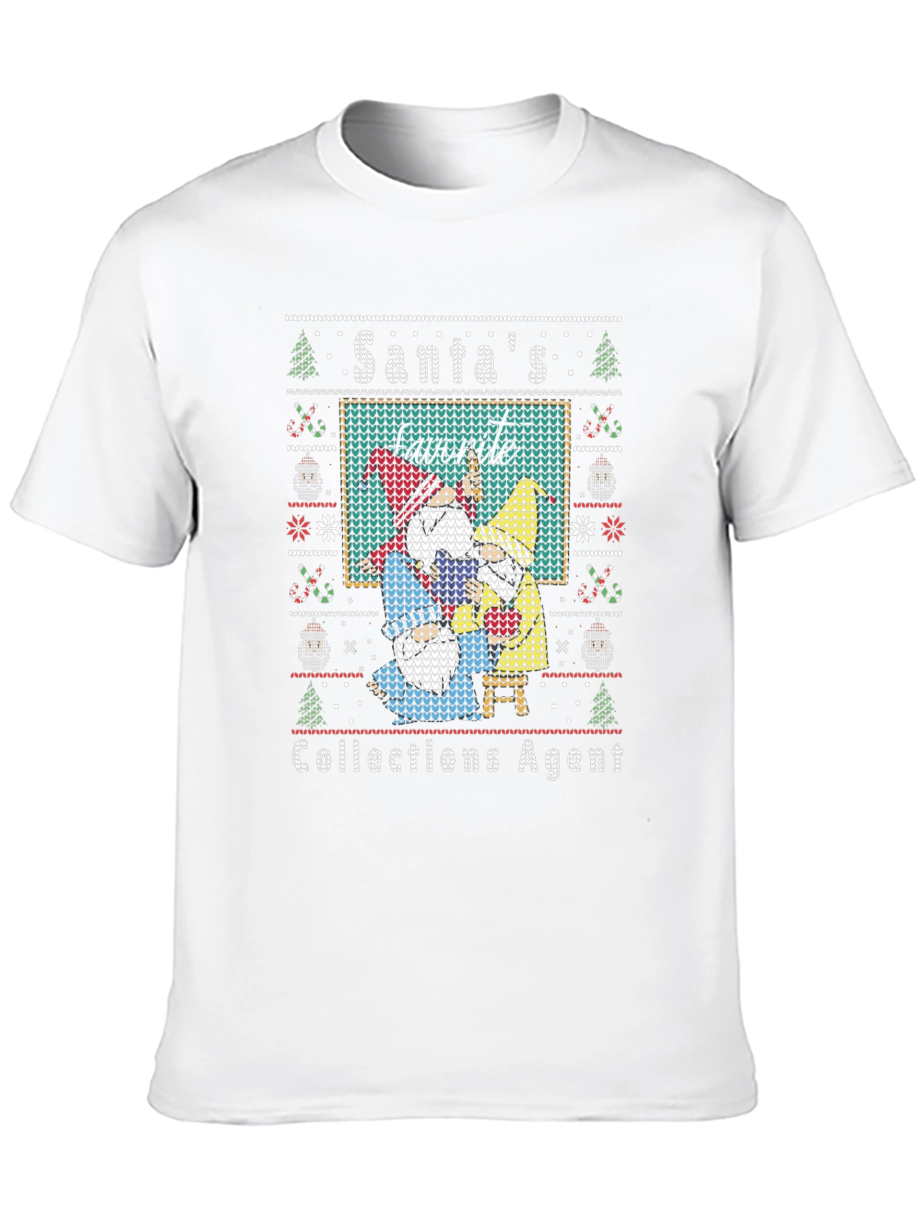 Santas Favorite Collections Agent Ugly Christmas Sweater T-Shirt