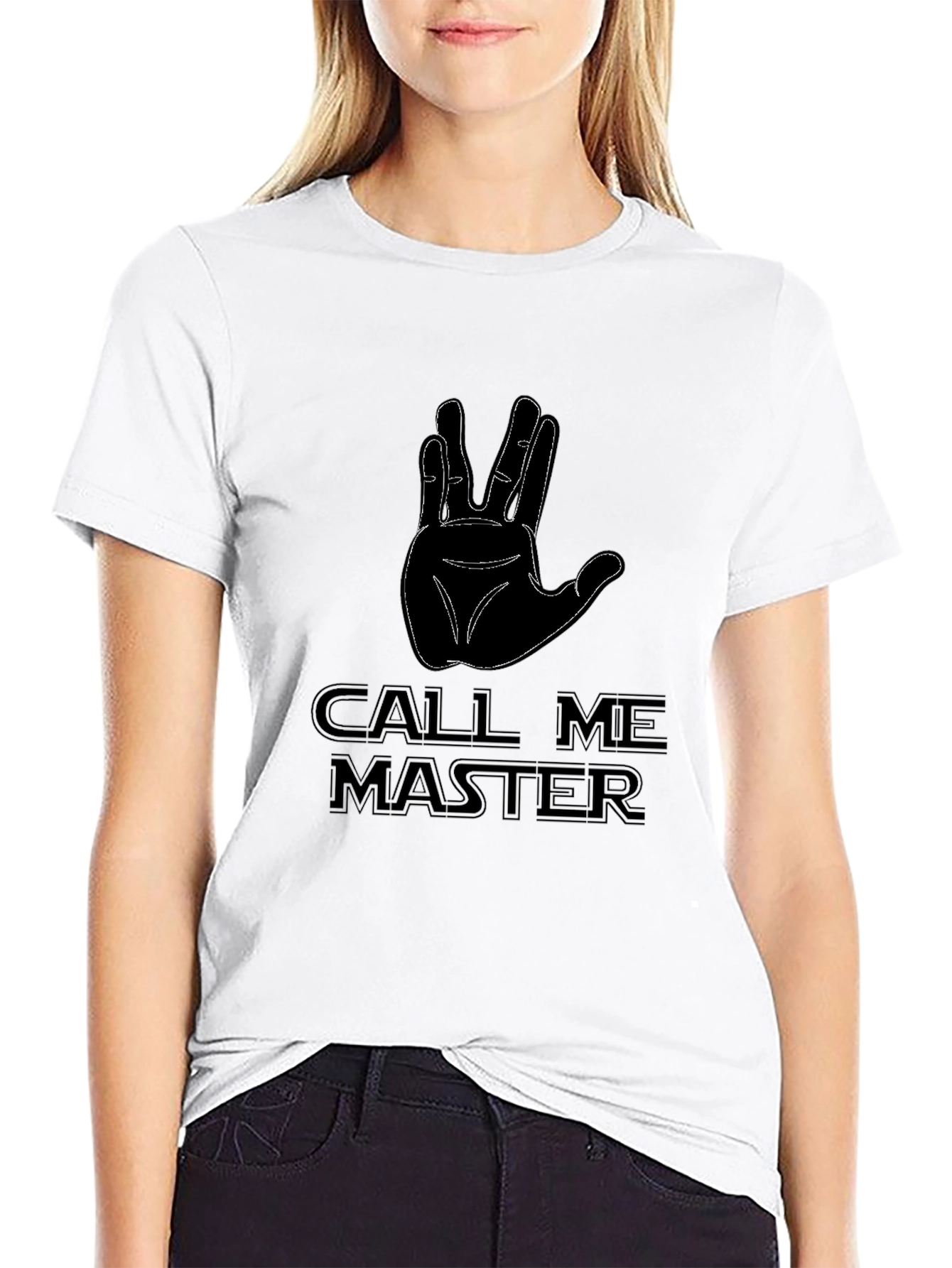 Call Me Master Star Trek Inspired Black T-Shirt