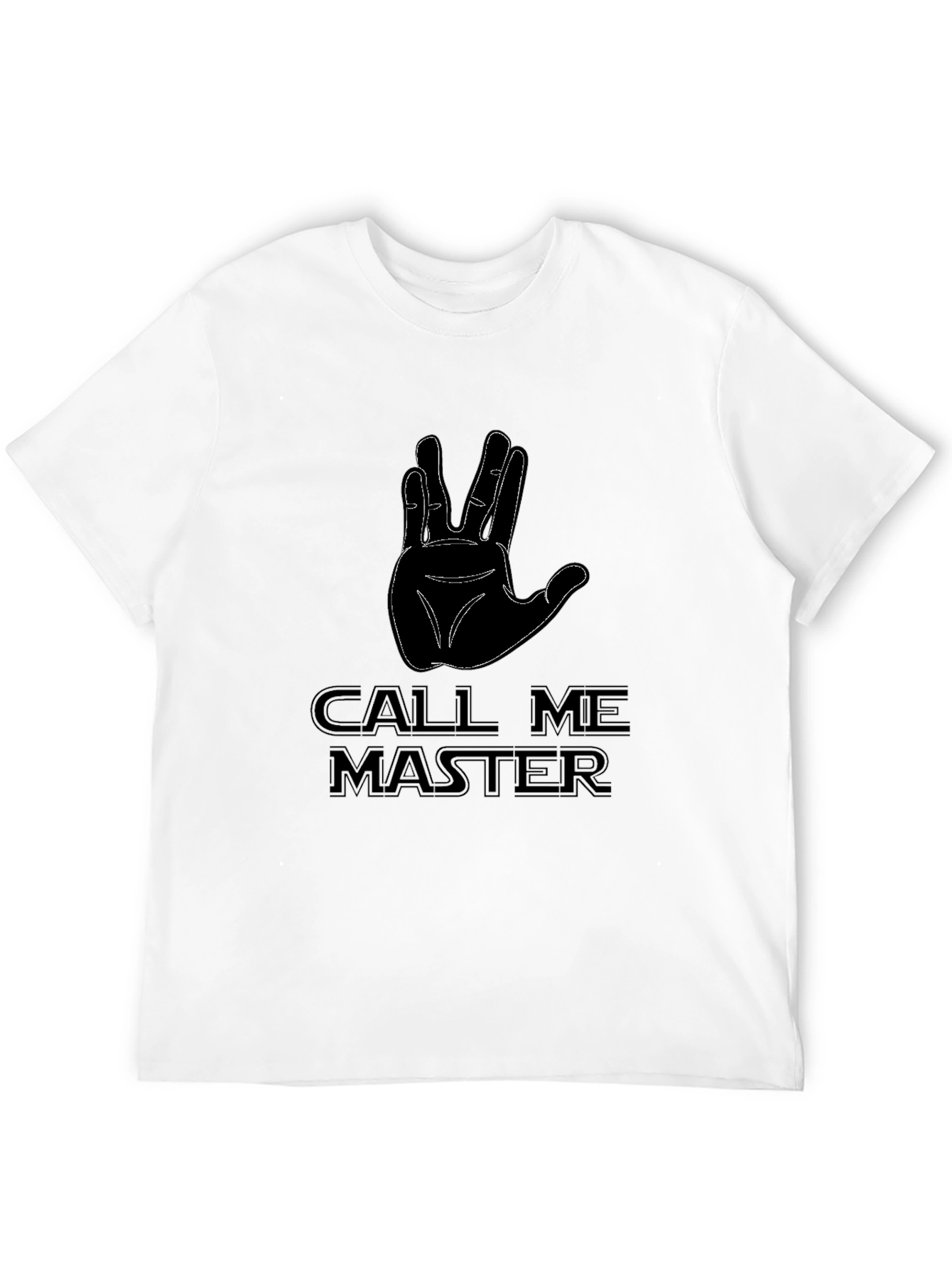 Call Me Master Star Trek Inspired Black T-Shirt