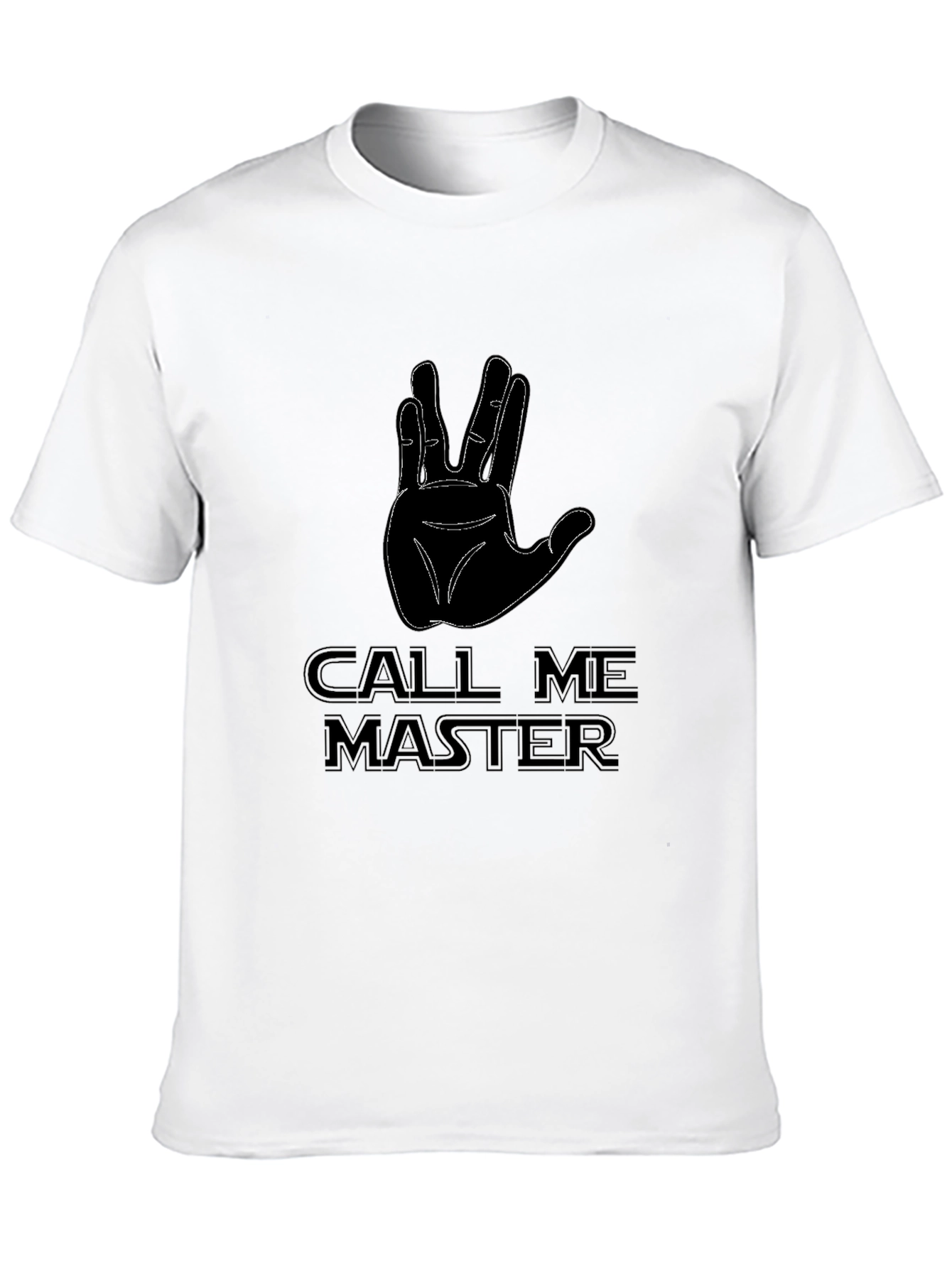 Call Me Master Star Trek Inspired Black T-Shirt