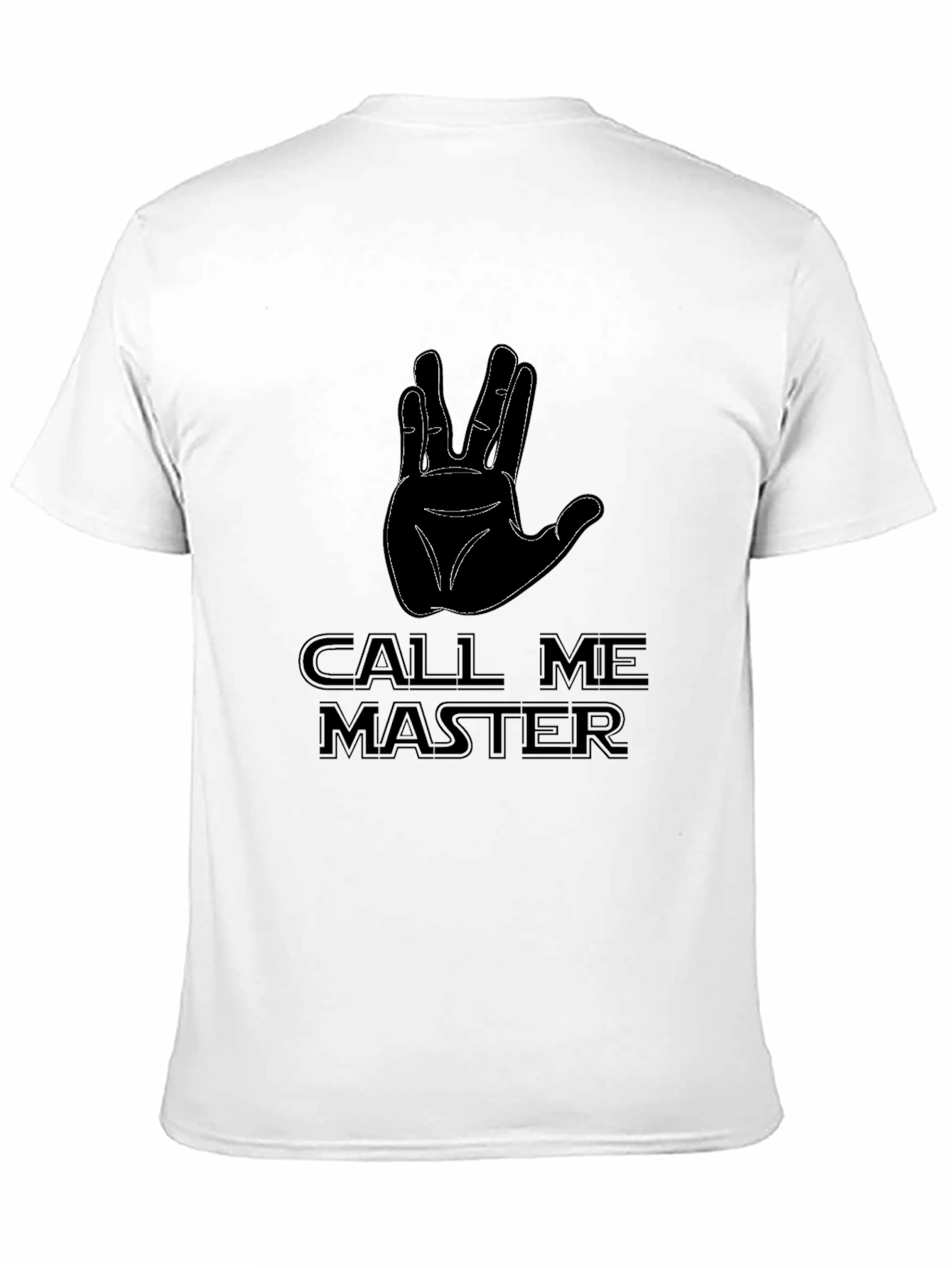 Call Me Master Star Trek Inspired Black T-Shirt