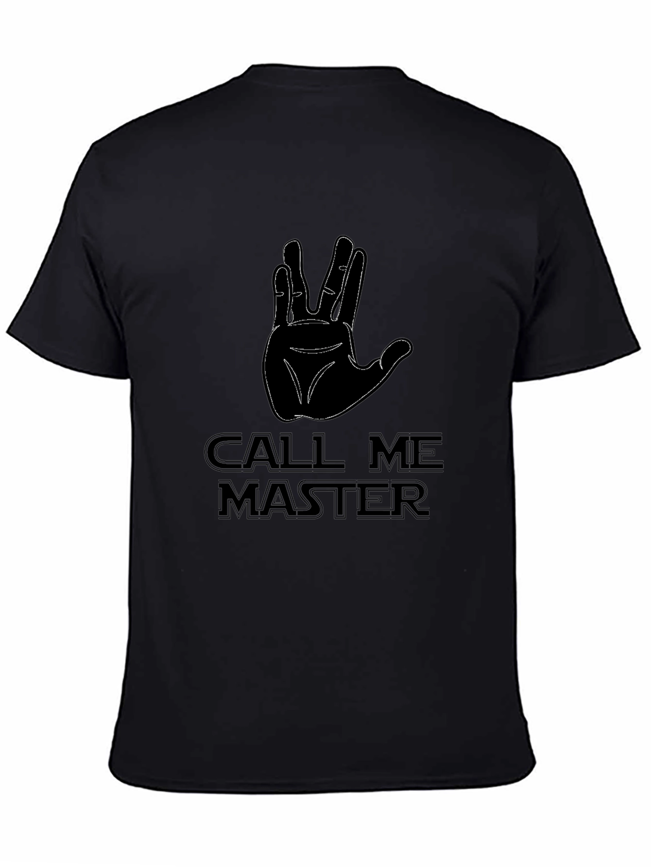 Call Me Master Star Trek Inspired Black T-Shirt