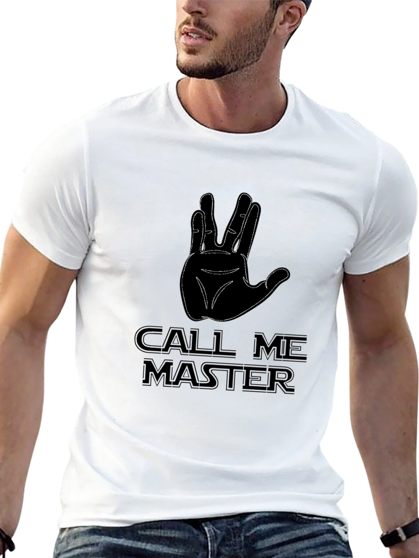 Call Me Master Star Trek Inspired Black T-Shirt