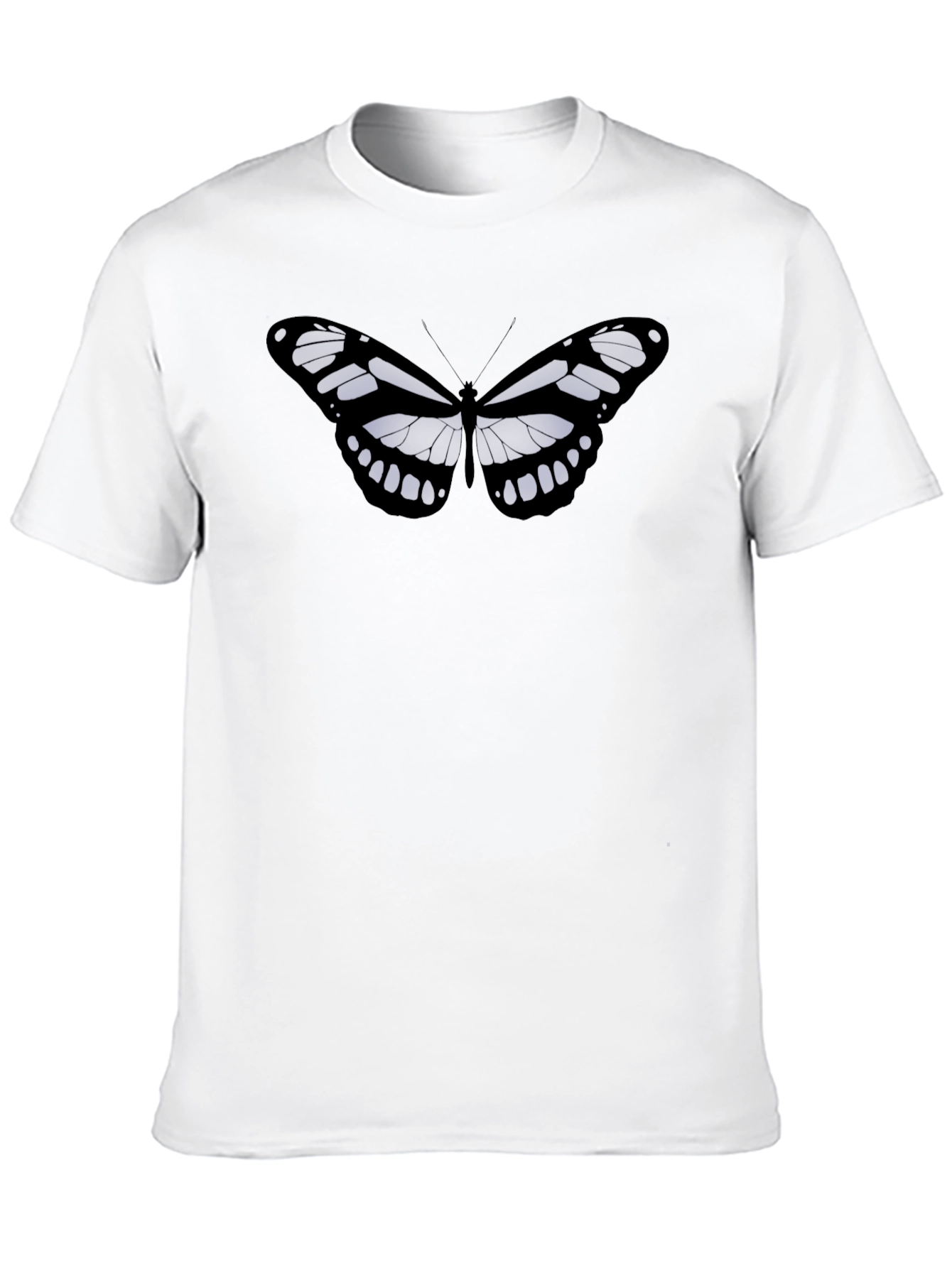 Butterfly Graphic T-Shirt - Mens Black Tee
